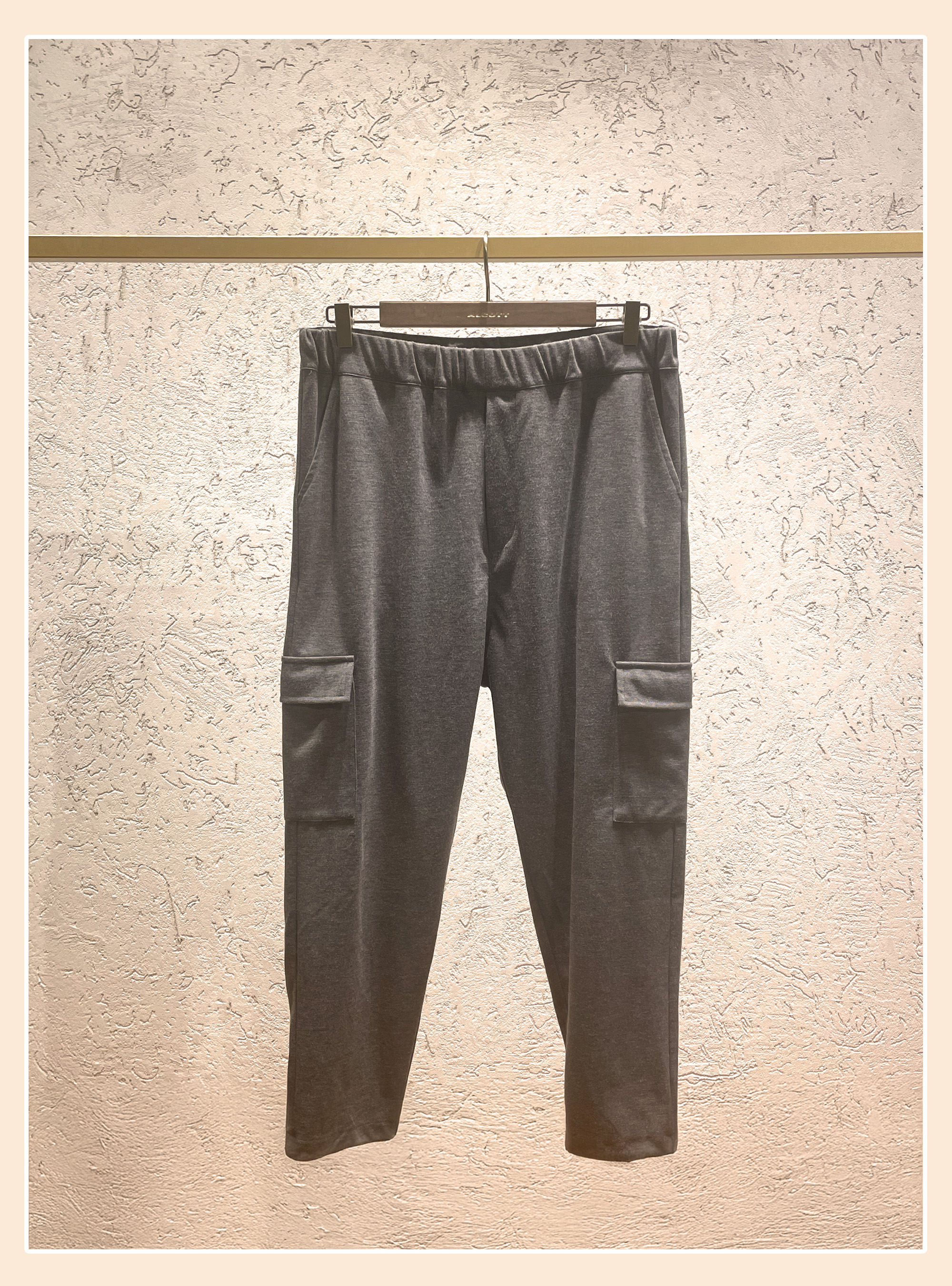 Cargo jogger trousers, GRIGIO MELANGE