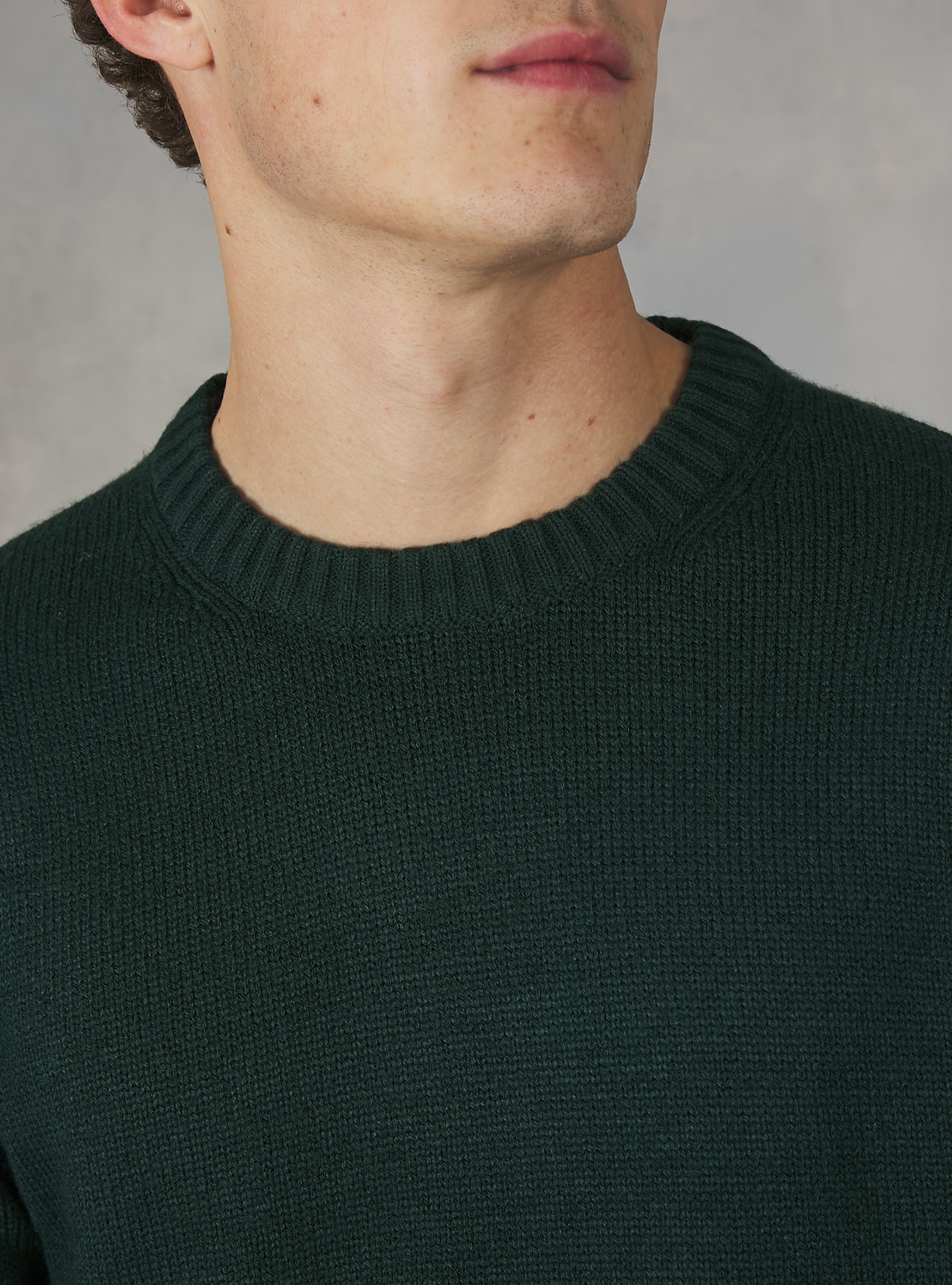 Pullover caldo effetto cachemire, GN1 GREEN DARK