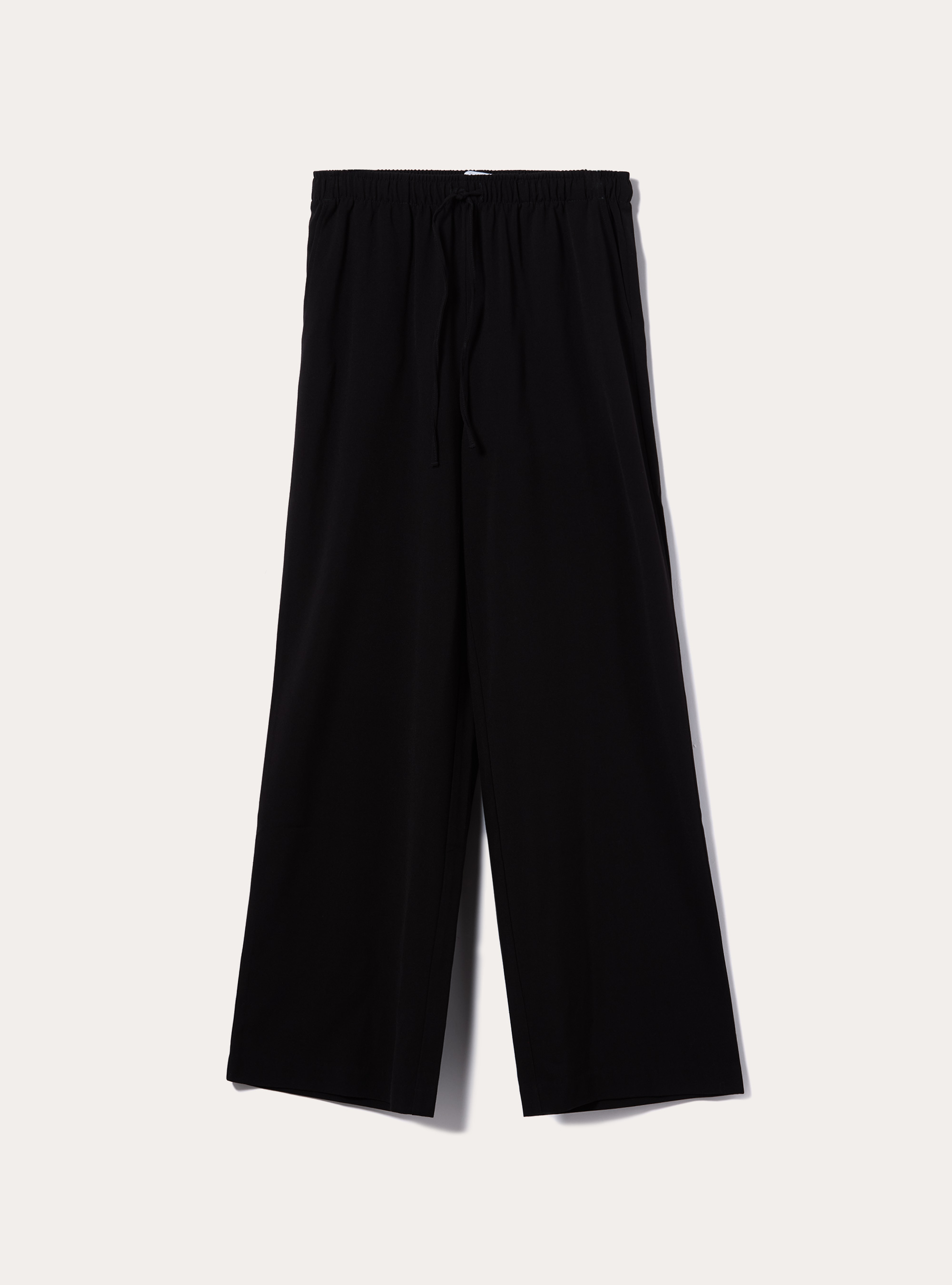 Pantalon &eacute;l&eacute;gant avec cordon de serrage, BK1 BLACK