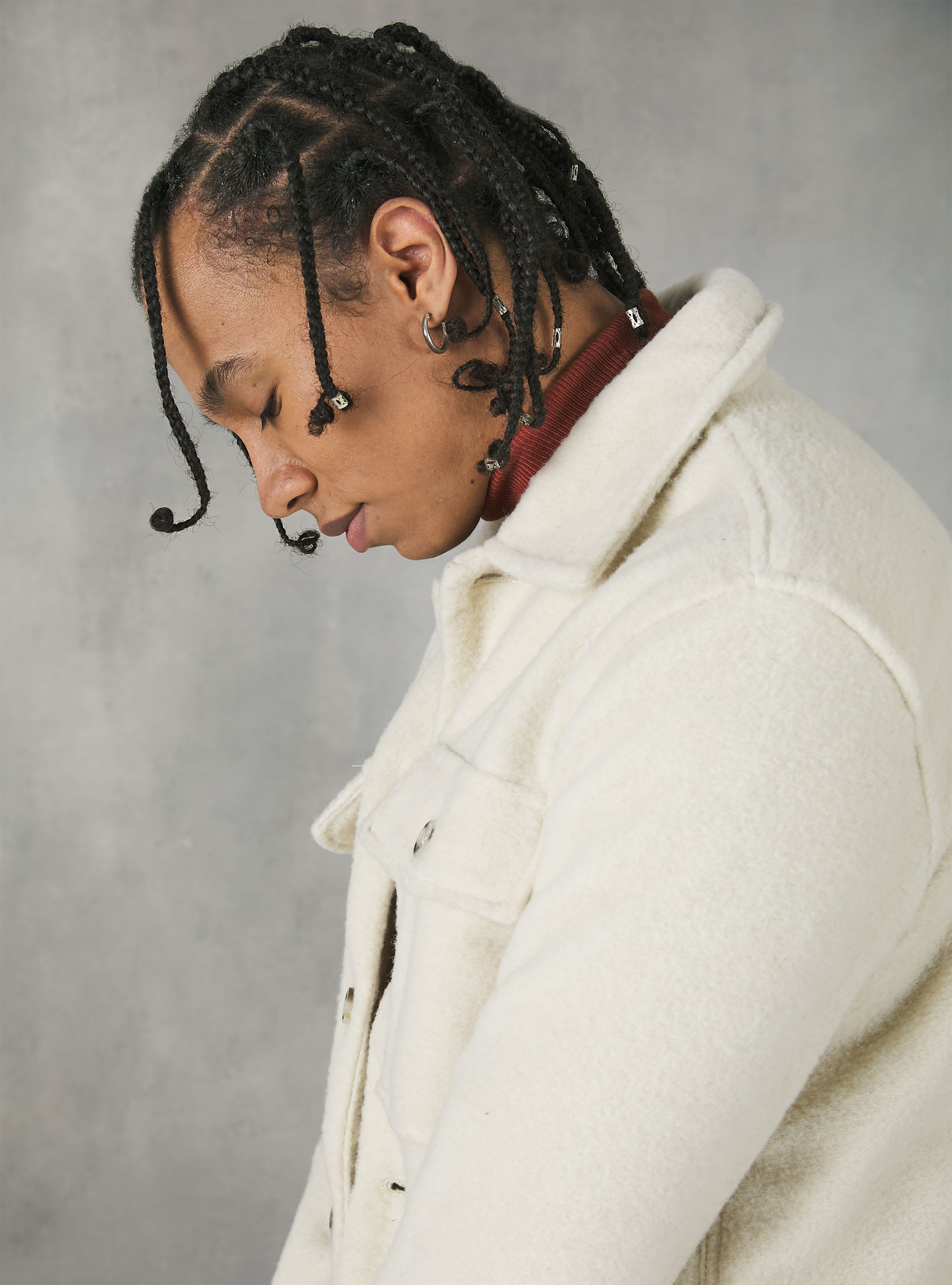 Veste de chemise avec grandes poches, WH2 WHITE