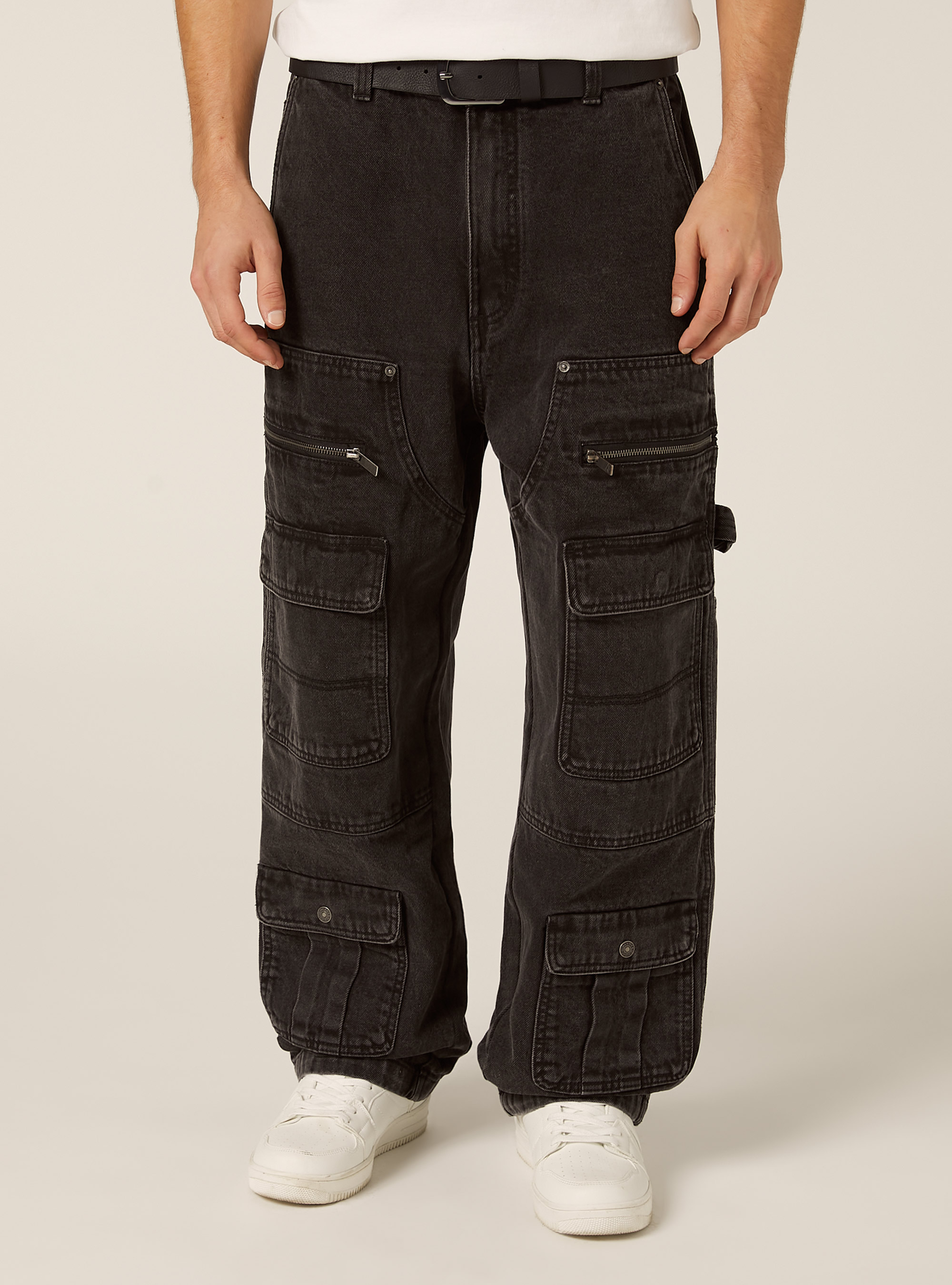 Carpenter cargo jeans, D000 BLACK