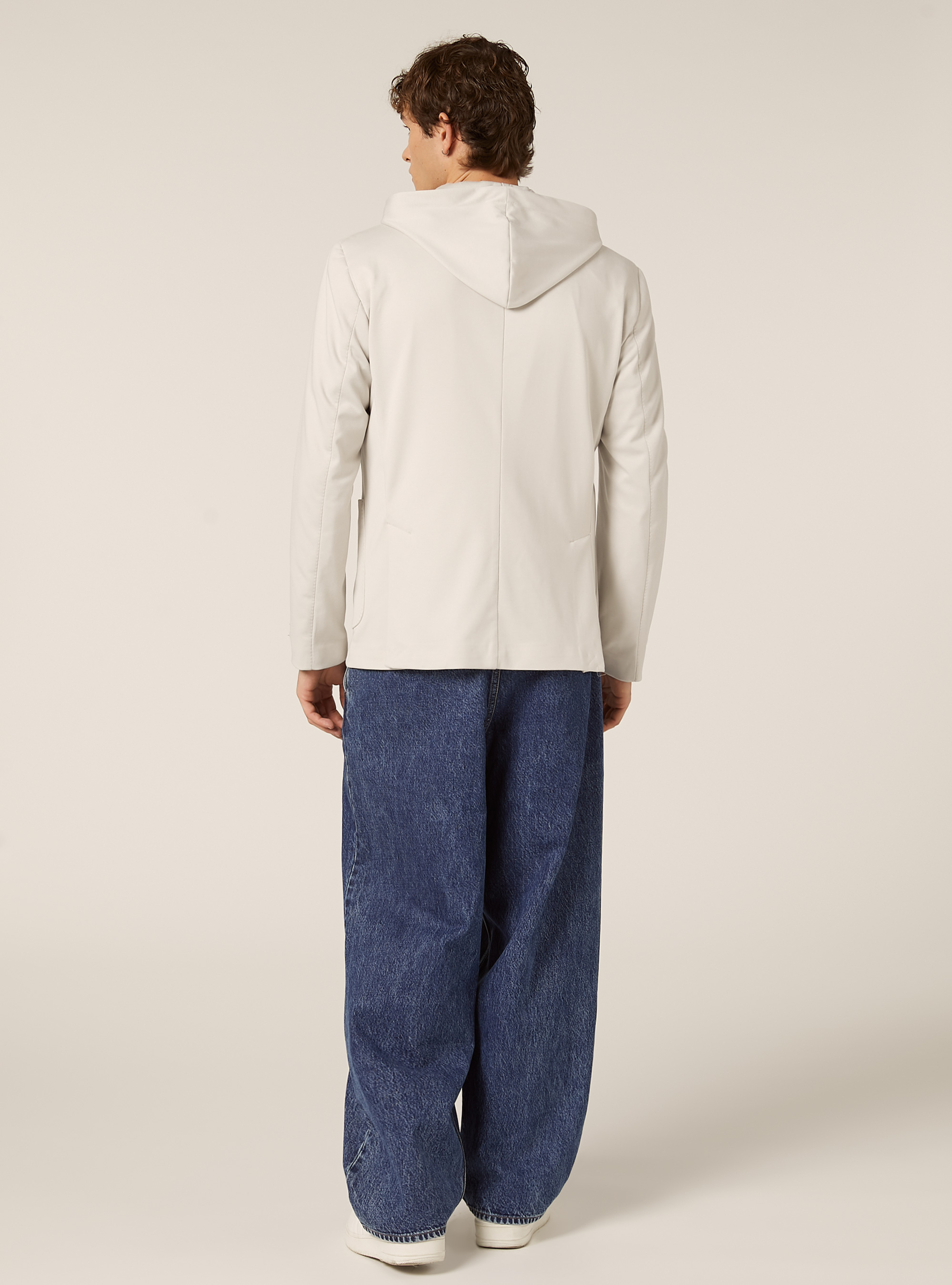 Giacca con cappuccio removibile, CR3 CREAM LIGHT