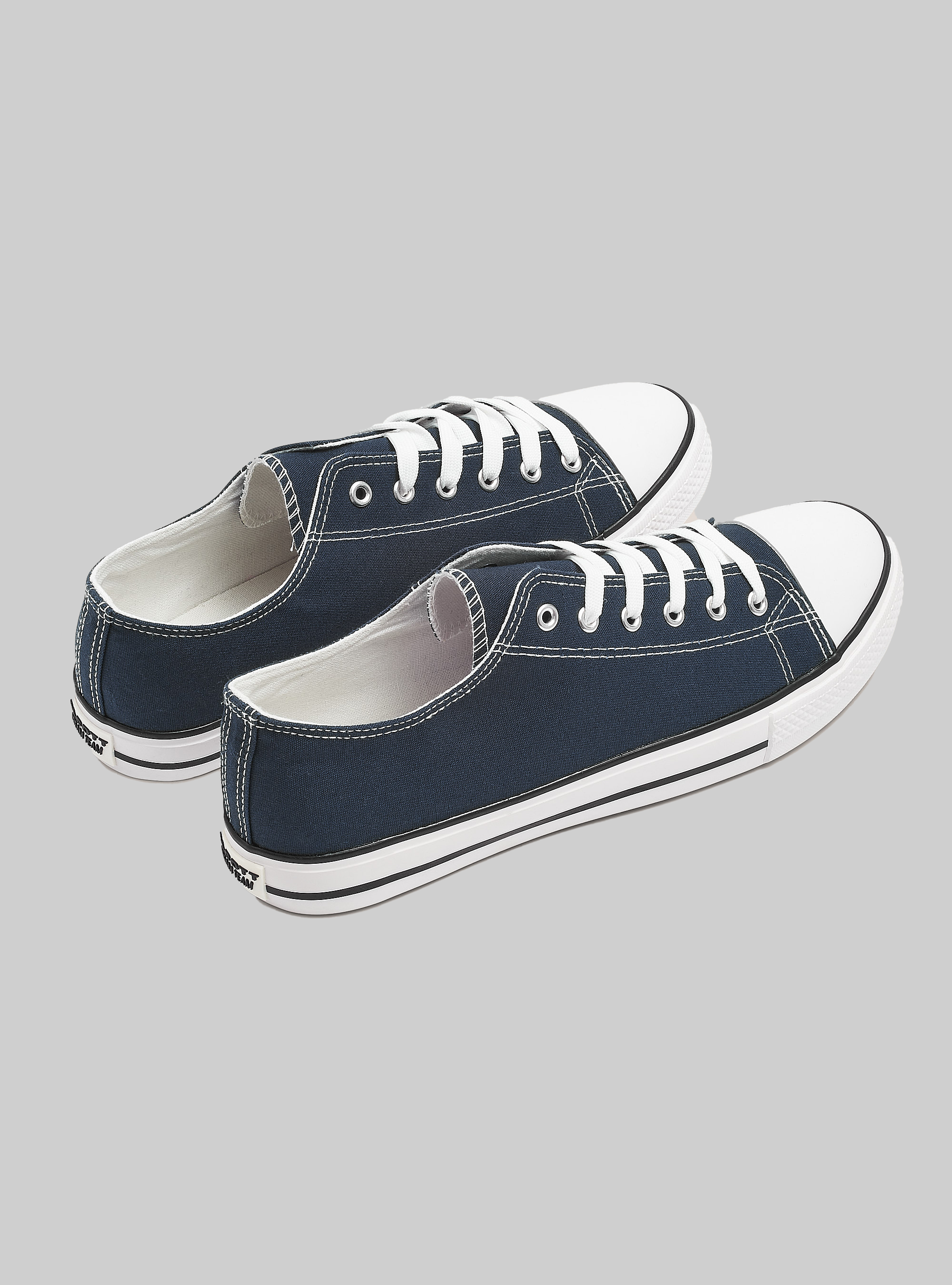 Sneakers bassa in tela, BLUE