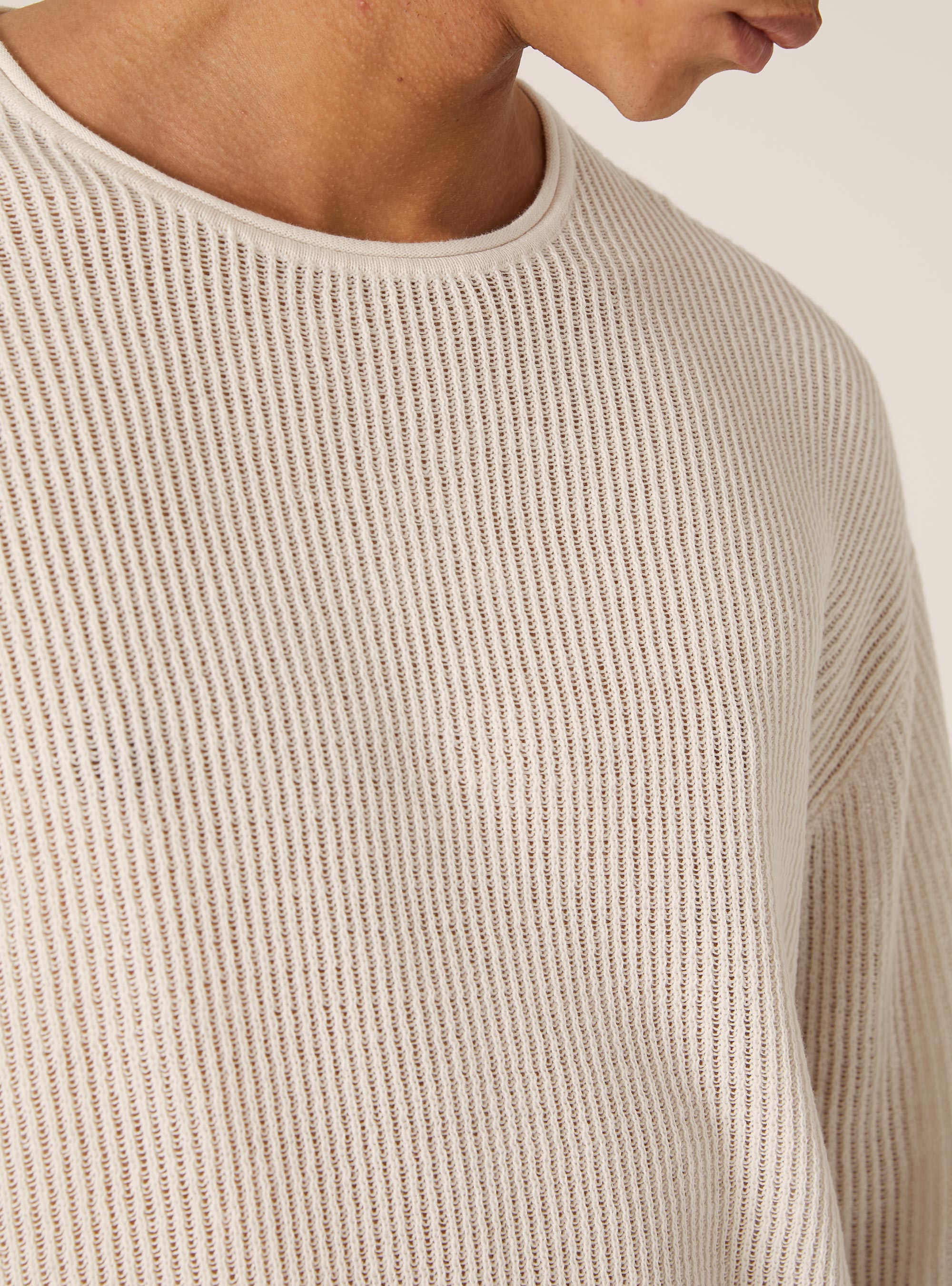 Openwork pullover, WH2 WHITE
