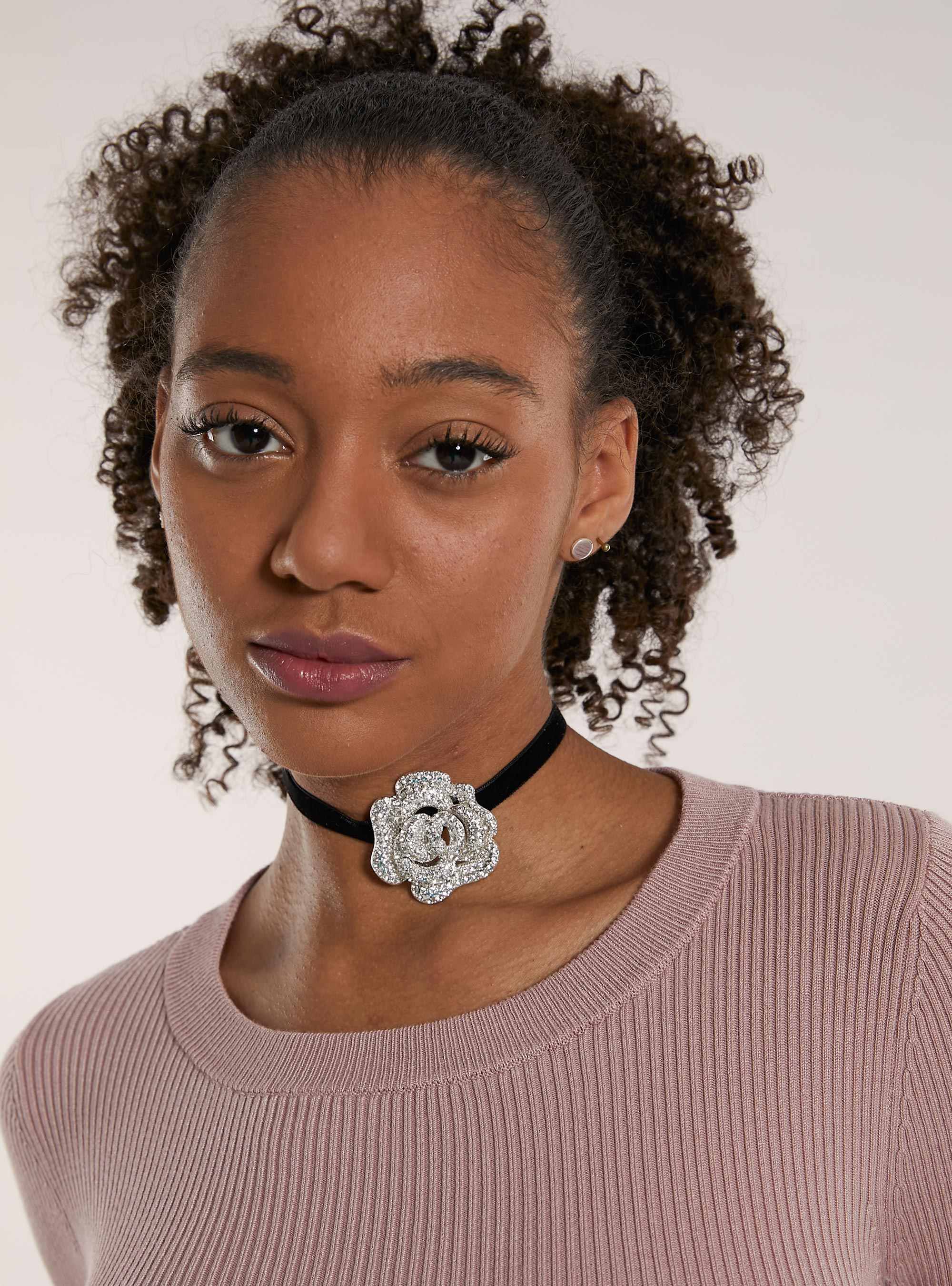 Maglia girocollo a coste, PK2 PINK MEDIUM