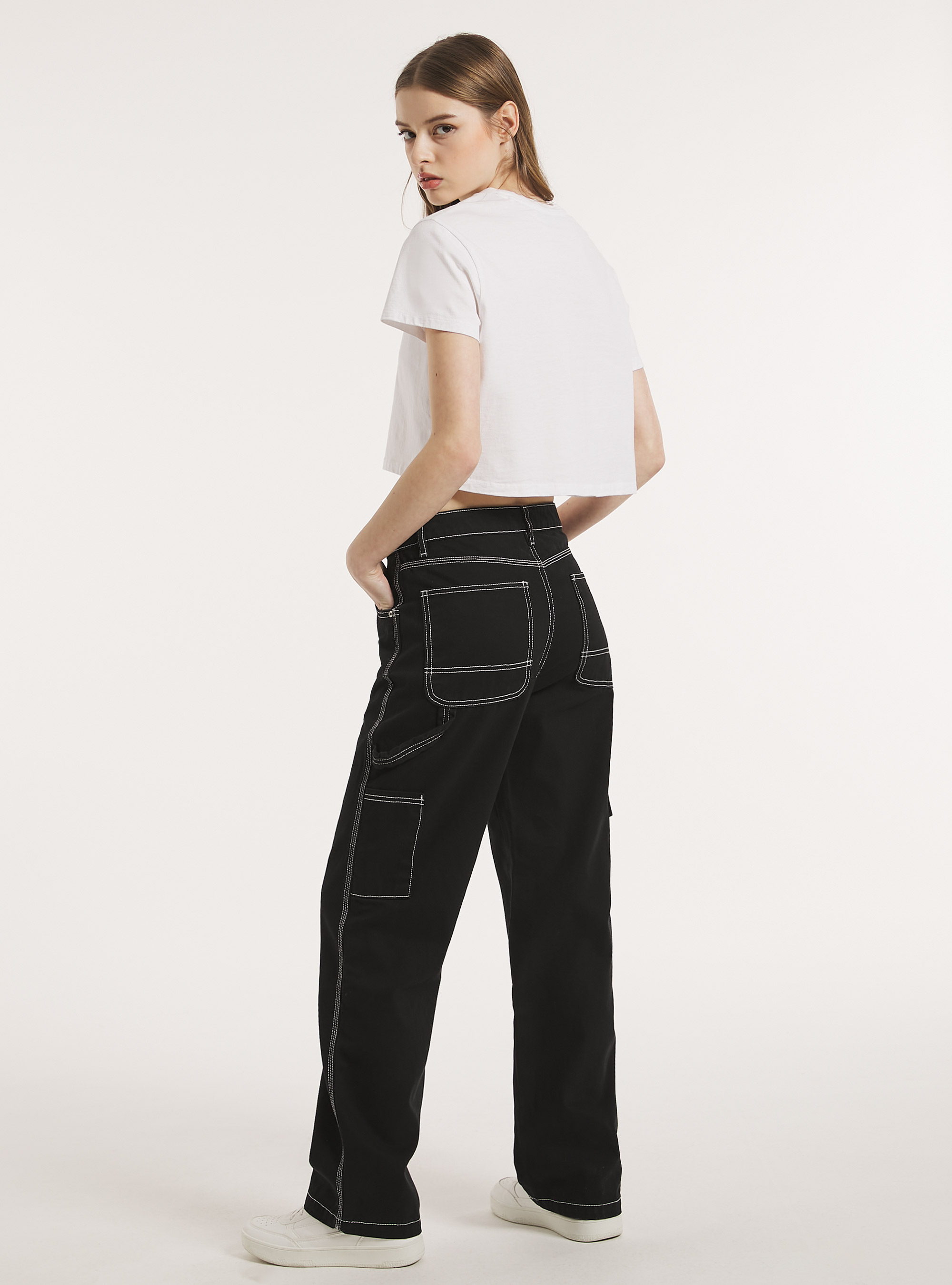 Carpenter canvas trousers, BK1 BLACK