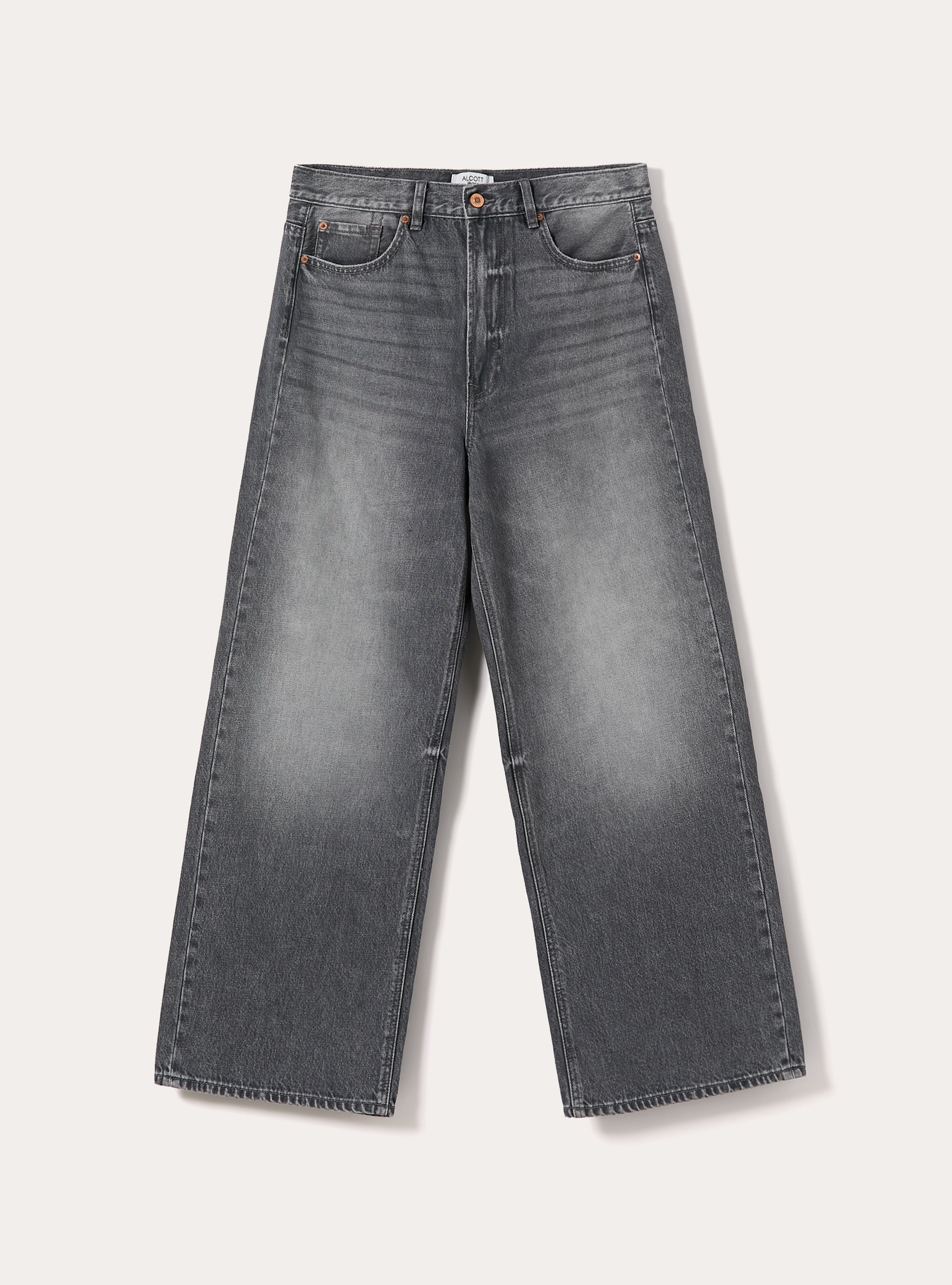 Jeans wide leg, D00G GREY