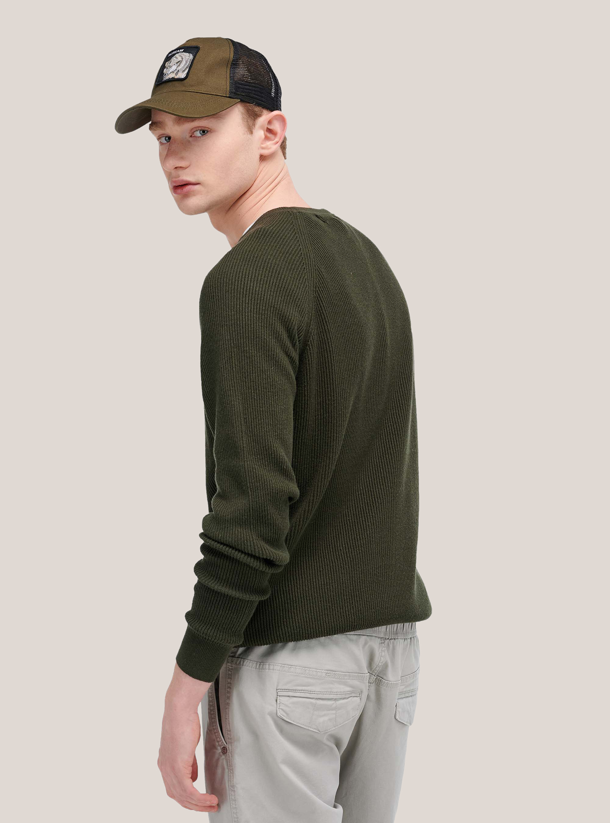 Pullover costa inglese, KAKI