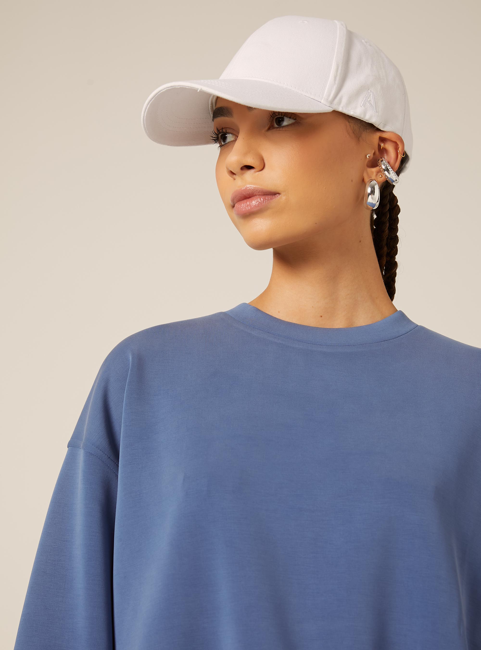 Soft touch sweatshirt, AZ1 AZURE DARK