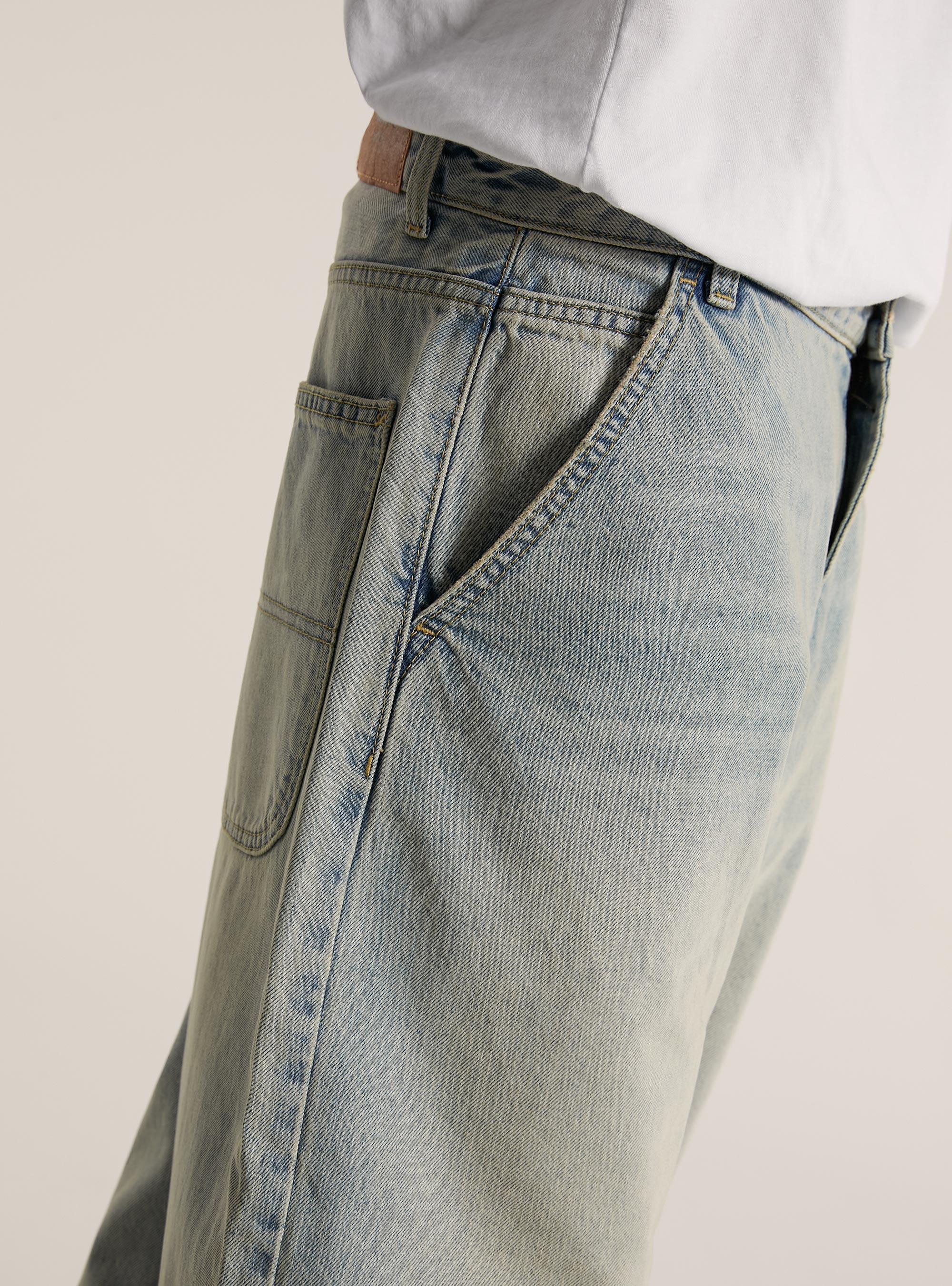 Vaqueros skater baggy fit, D007 LIGHT AZURE