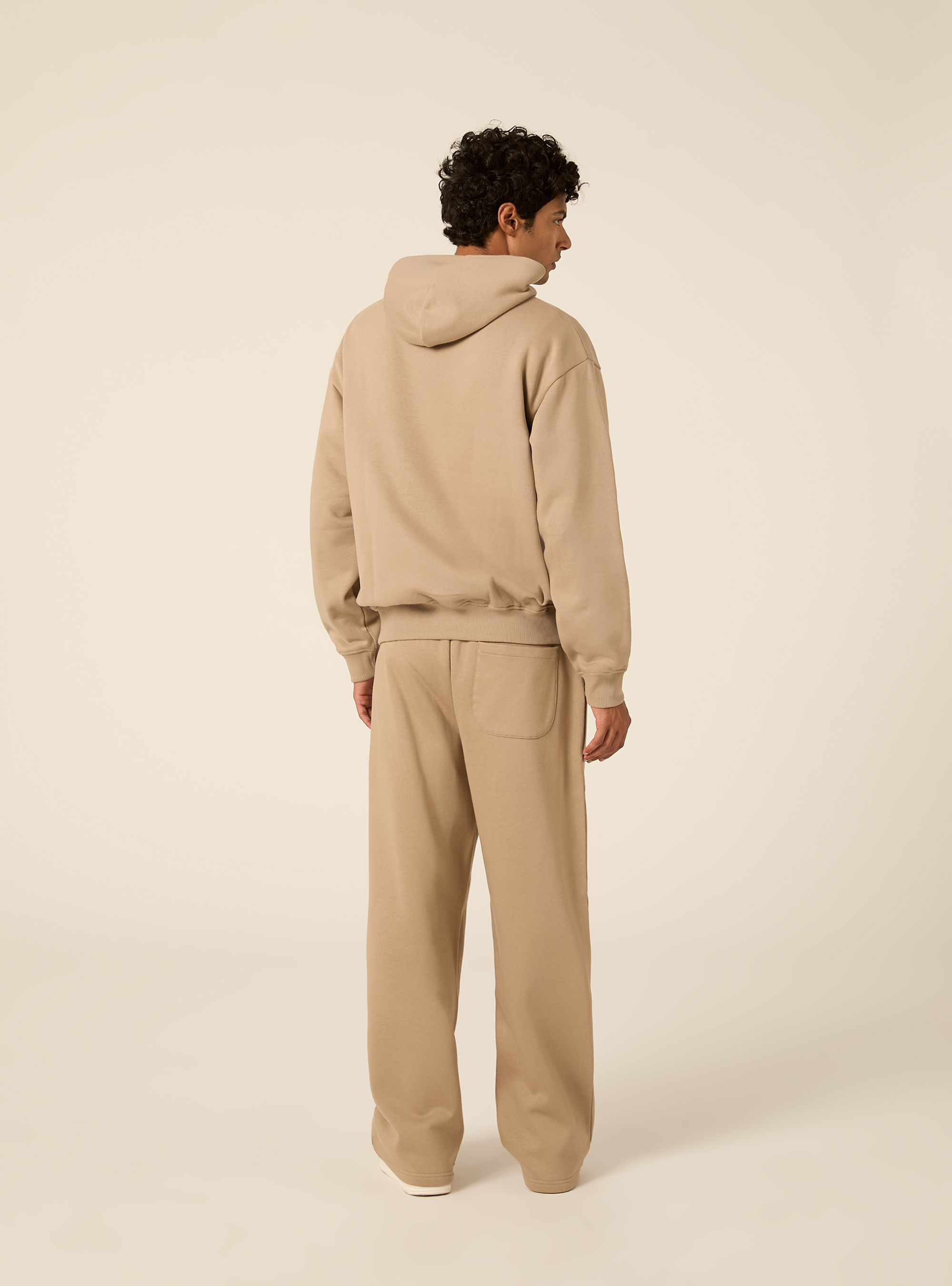 Felpa con cappuccio boxy fit, BG2 BEIGE MEDIUM