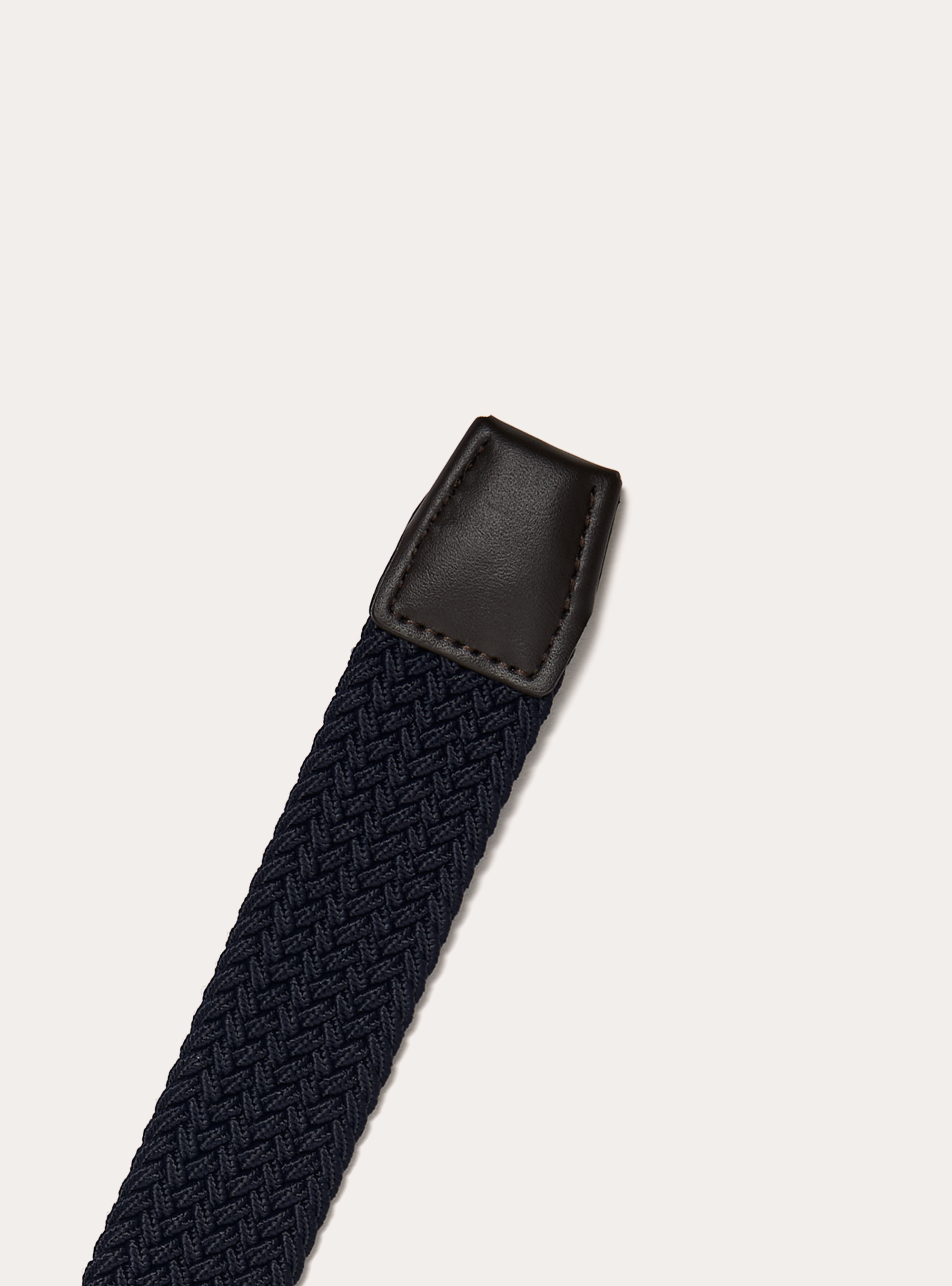 Braided elastic belt, NA1 NAVY DARK