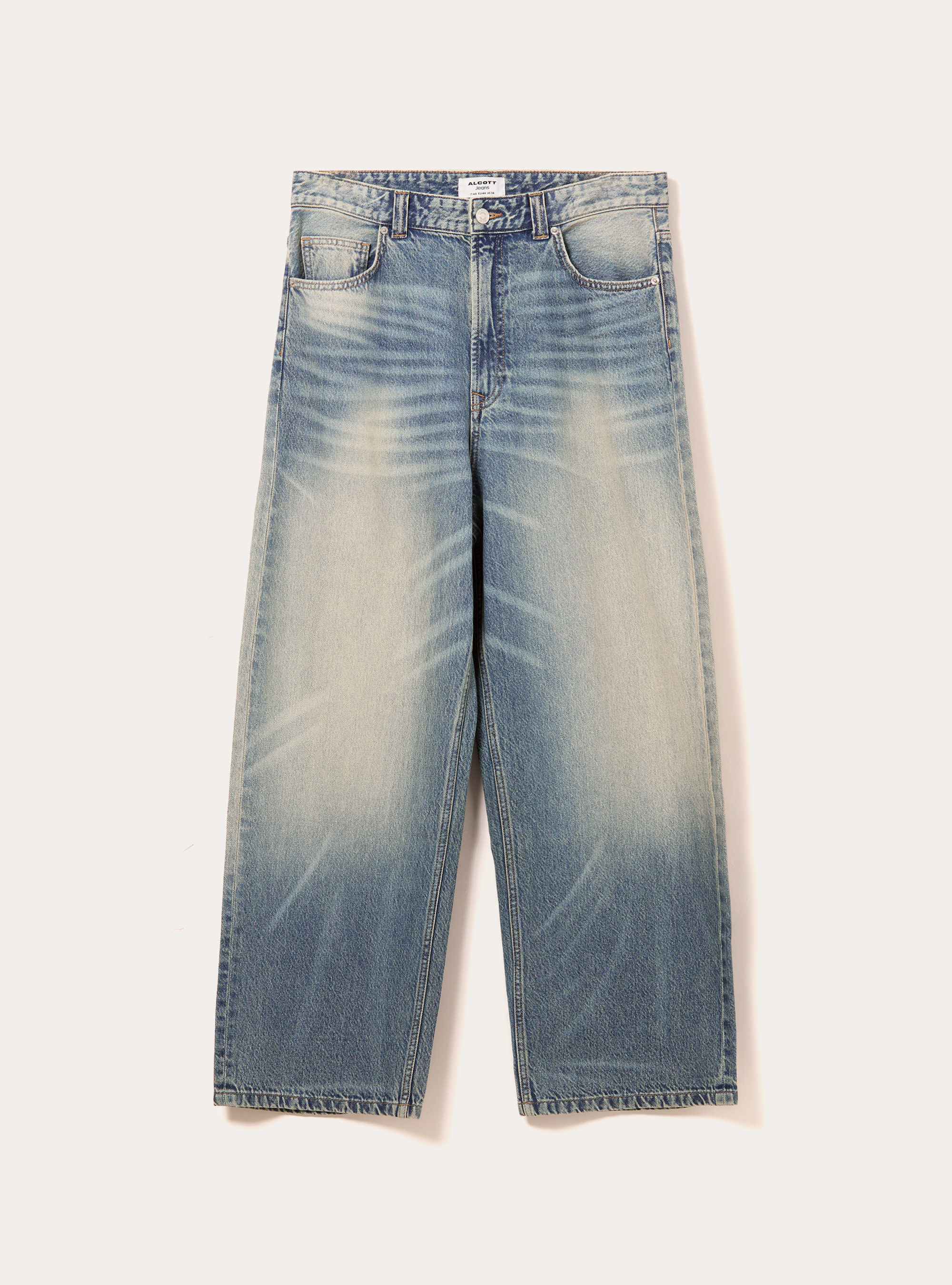 Super baggy fit jeans, D004 MEDIUM LIGHT BLUE