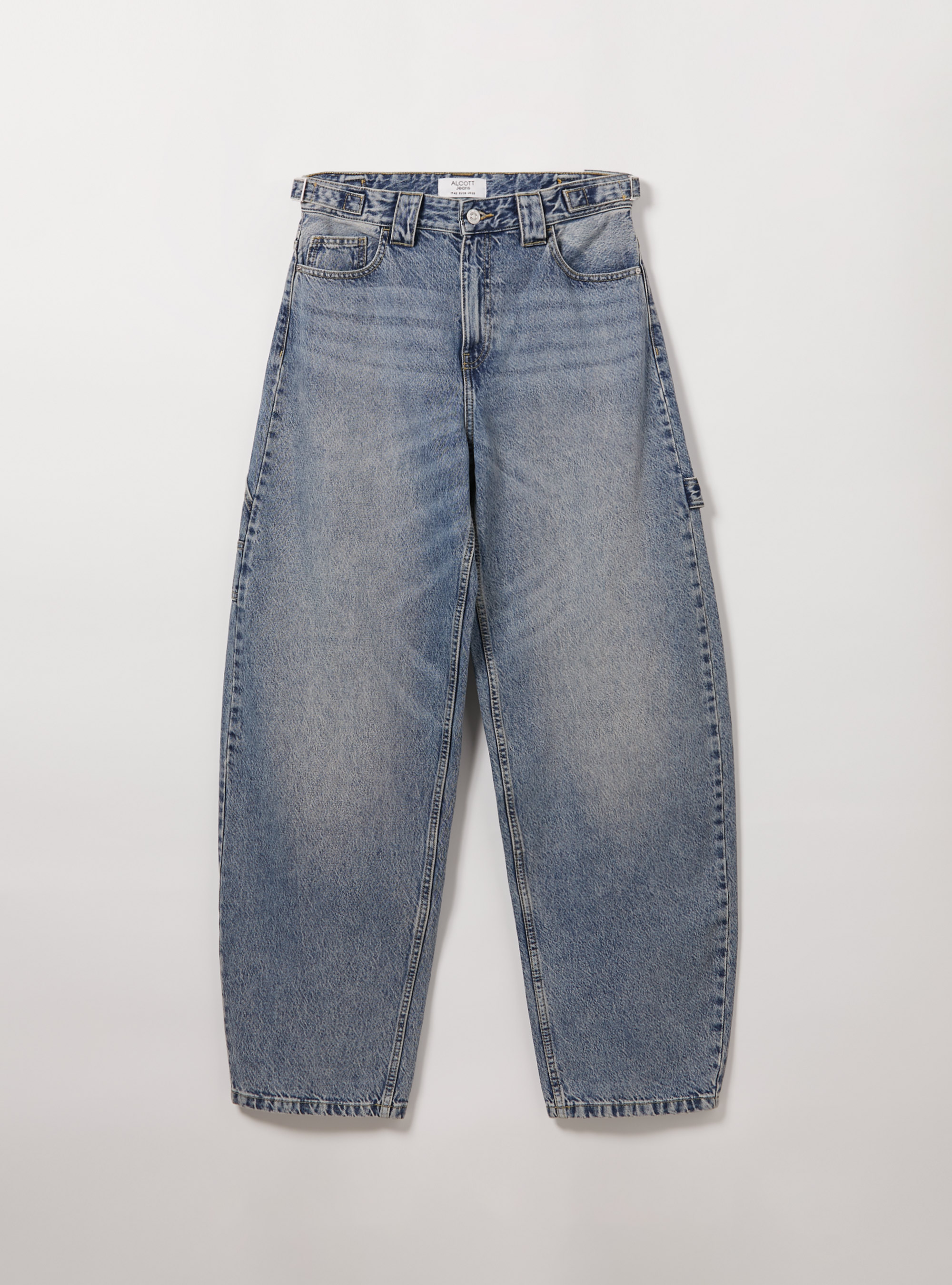 Carpenter balloon jeans with adjustable waist