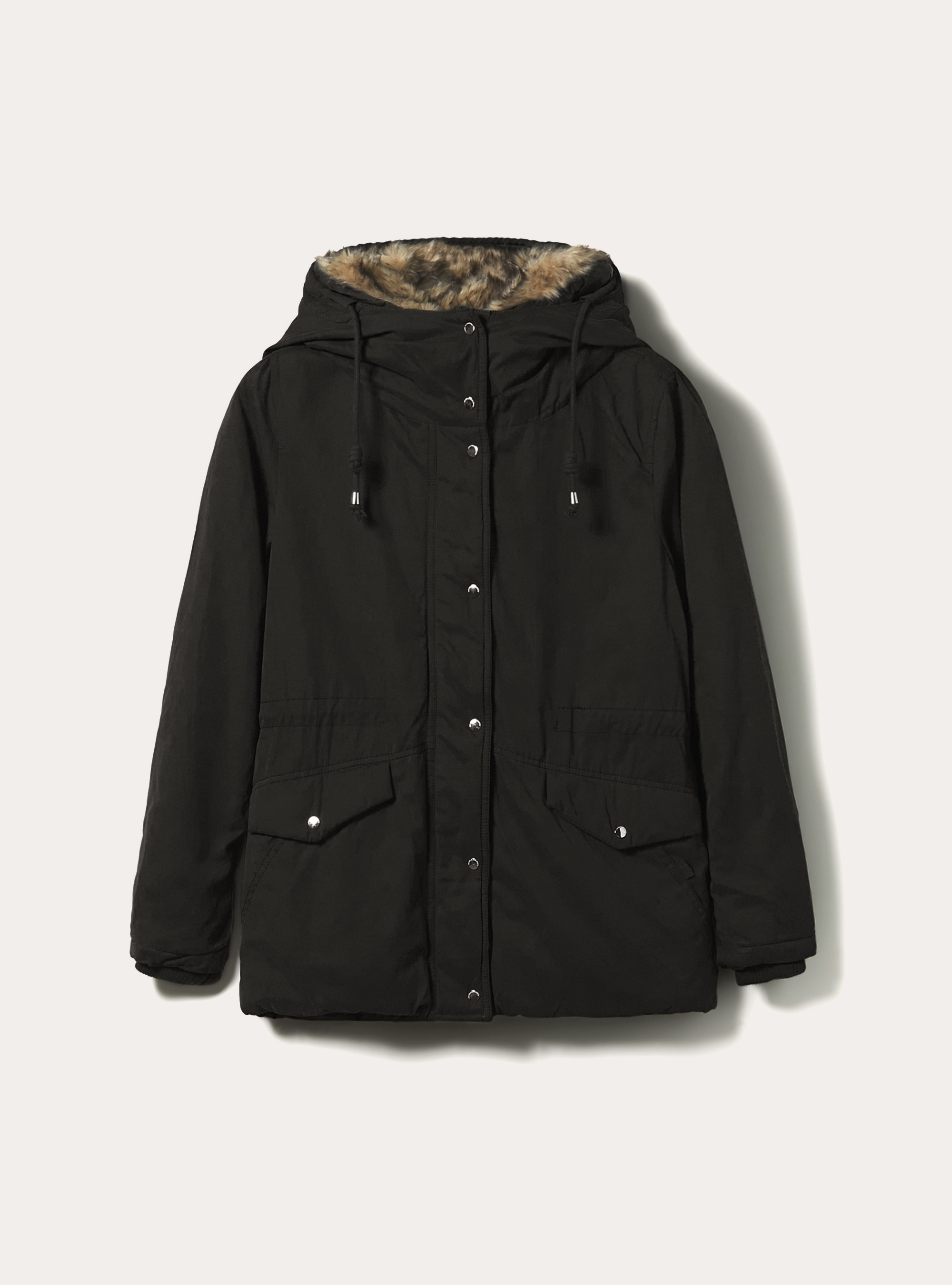 Blouson parka rembourré, C101 BLACK