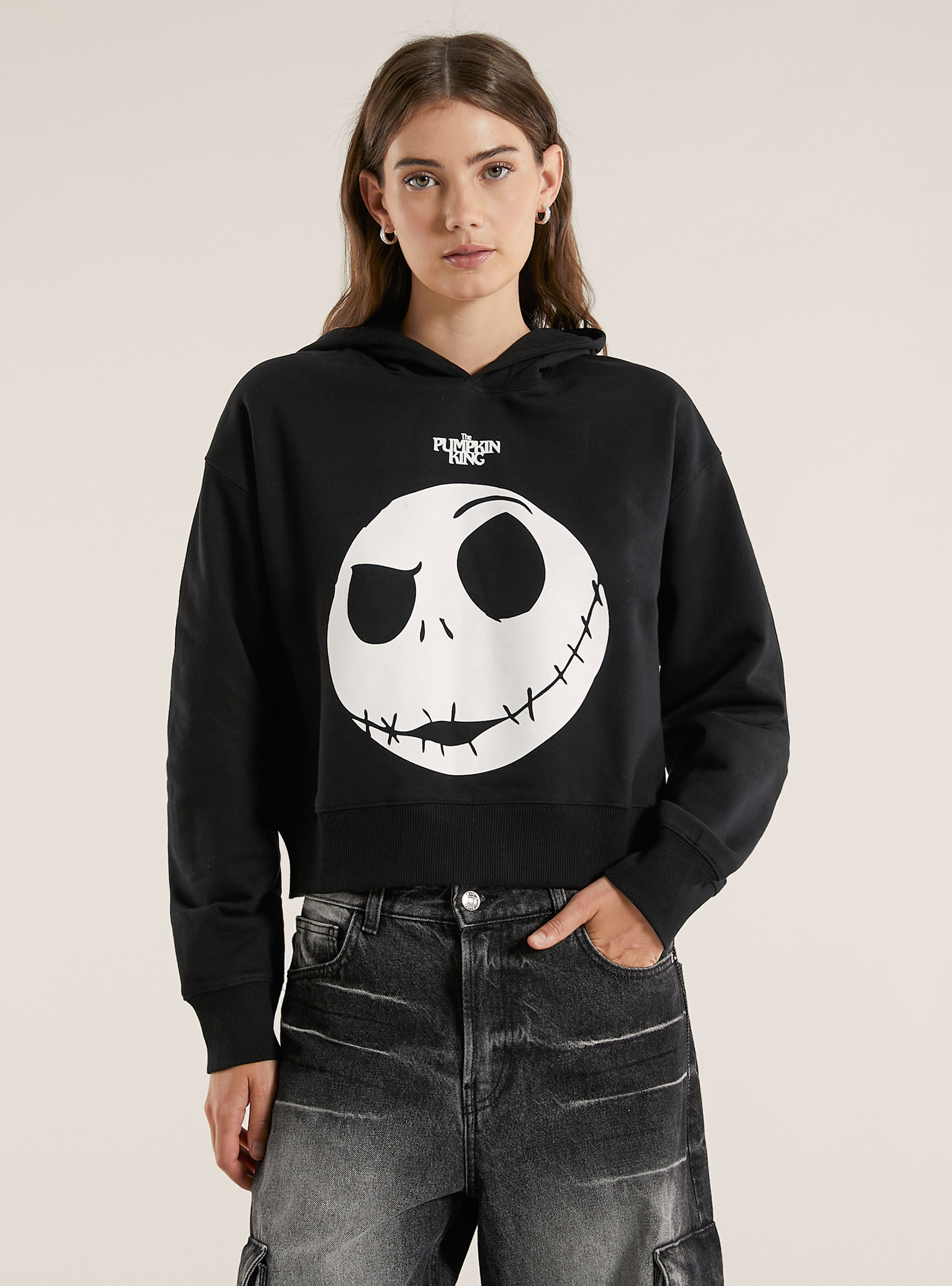 The Nightmare Before Christmas Sweatshirt / Alcott, BK1 BLACK