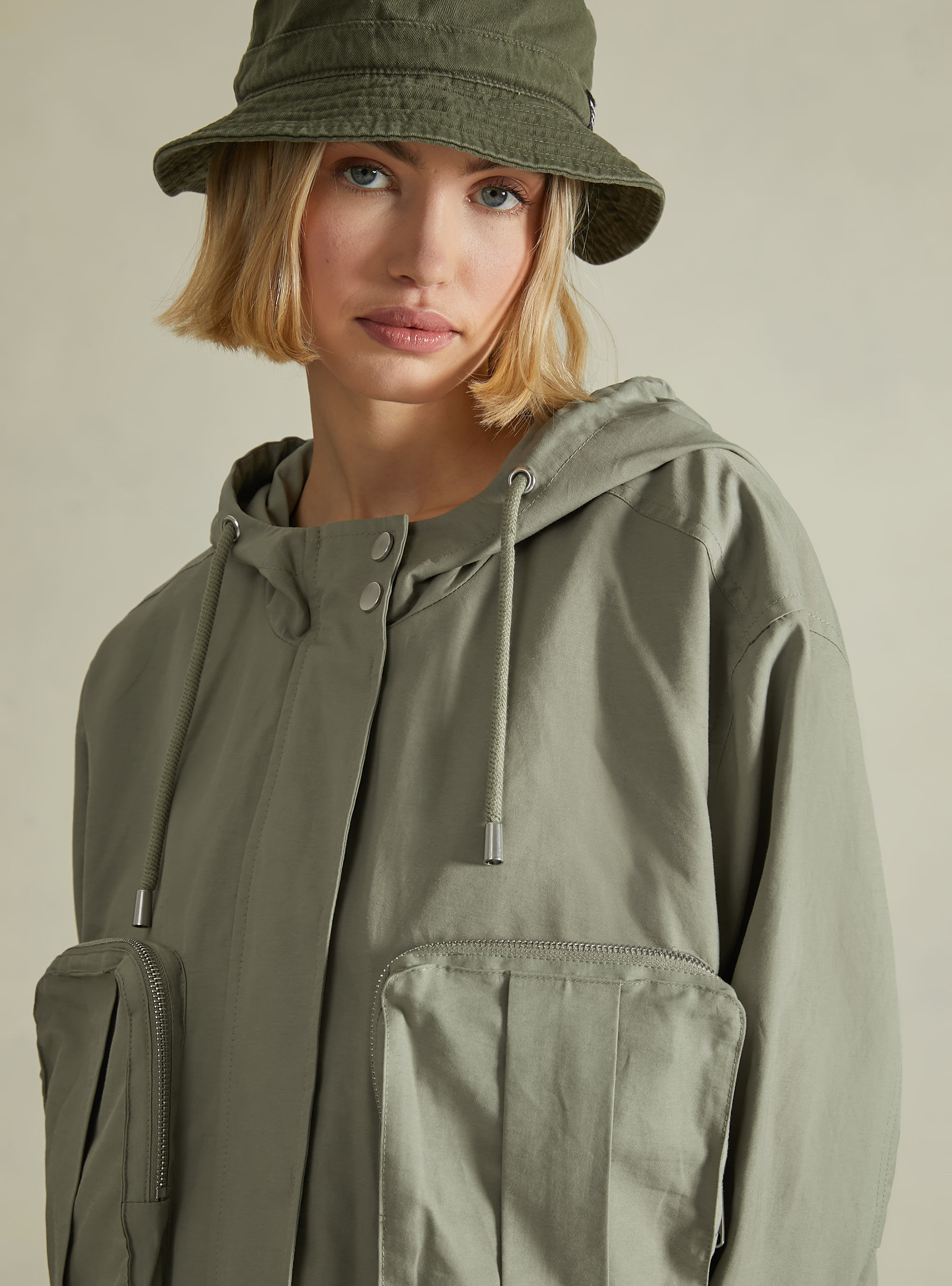 Twill jacket with pockets, KY2 KAKY MEDIUM