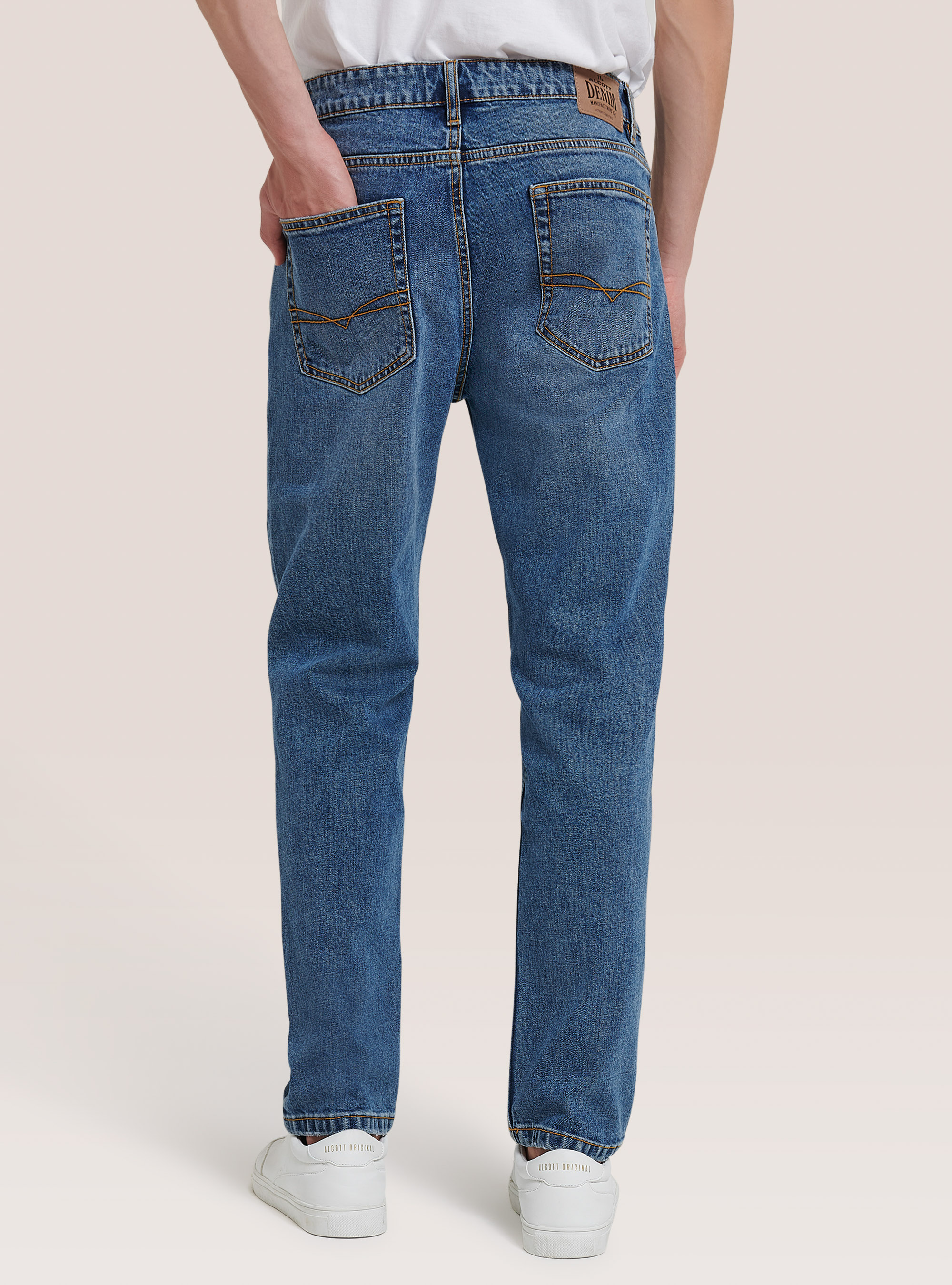 Jeans regular fit, AZZURRO