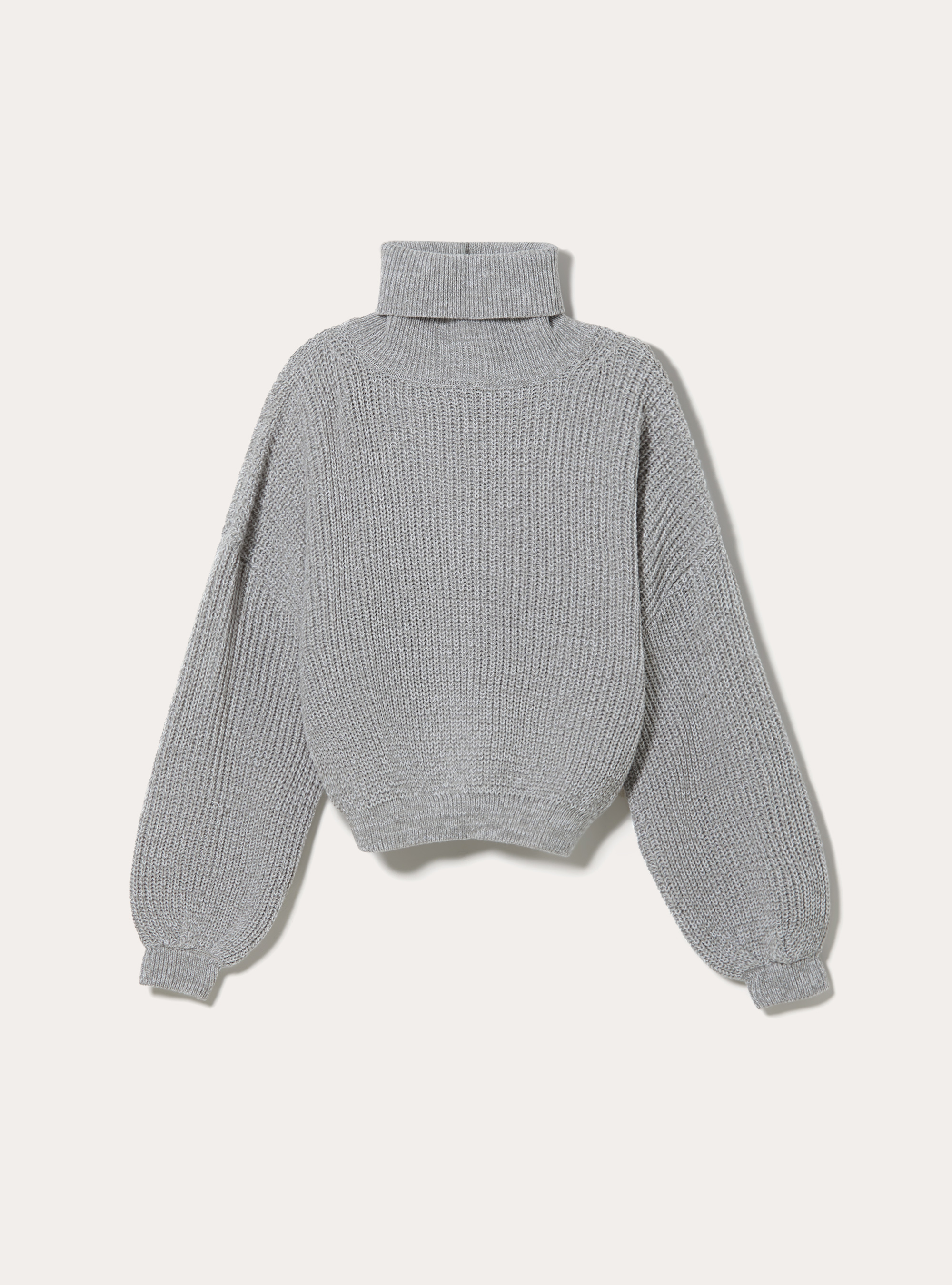 Maglia a collo alto, MGY2 GREY MEL MEDIUM