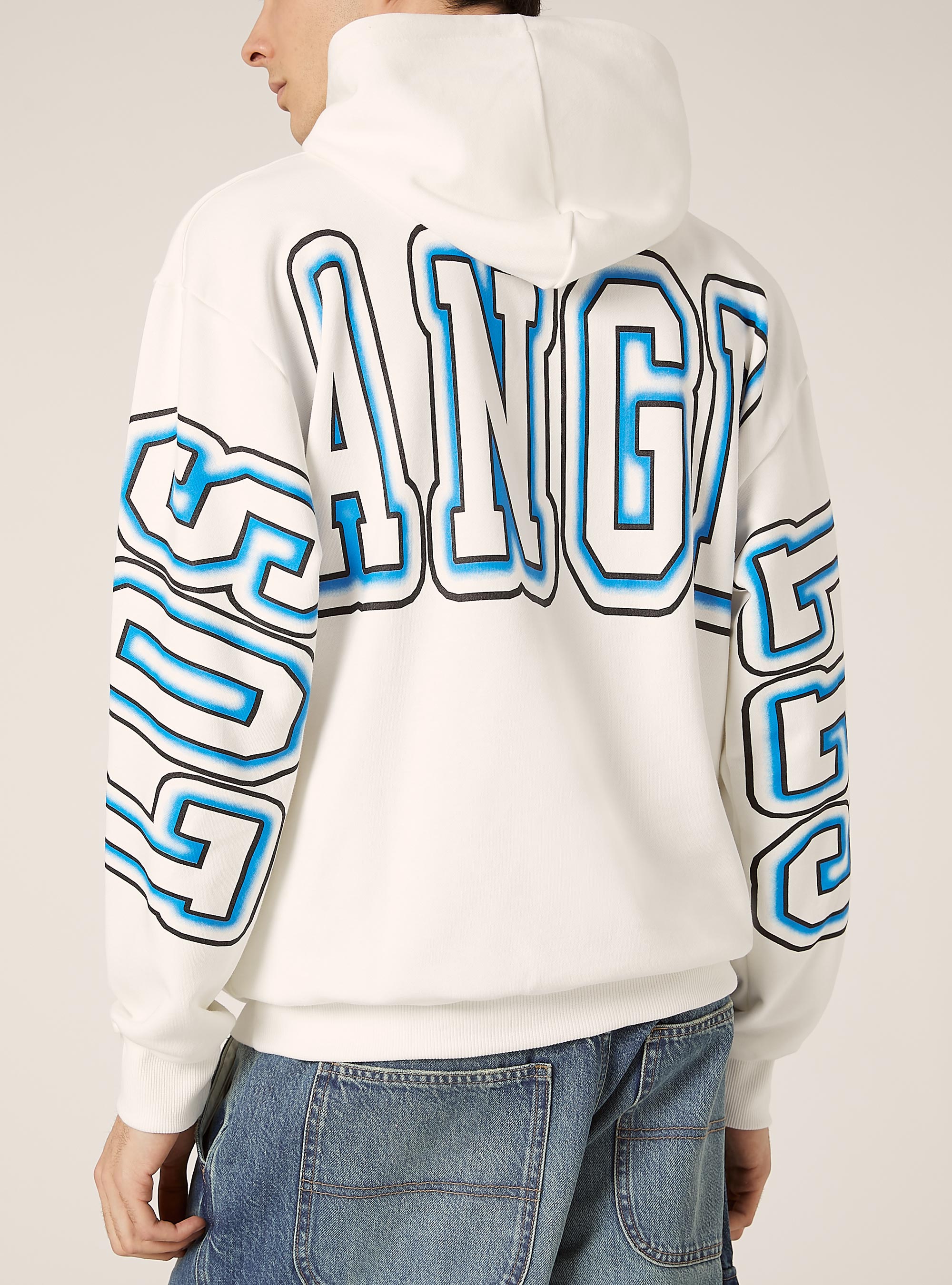 Hoodie mit Aufdruck, WH2 WHITE