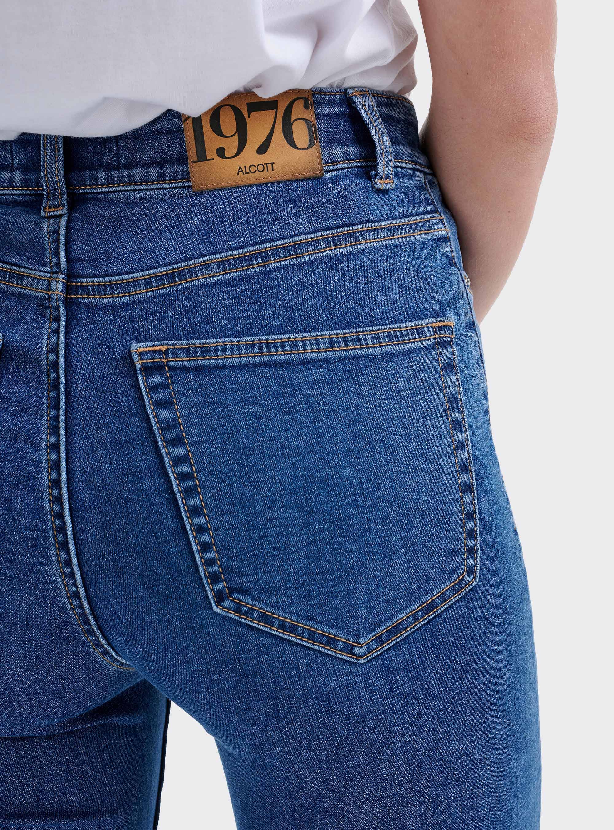 High waist flared jeans, AZURE