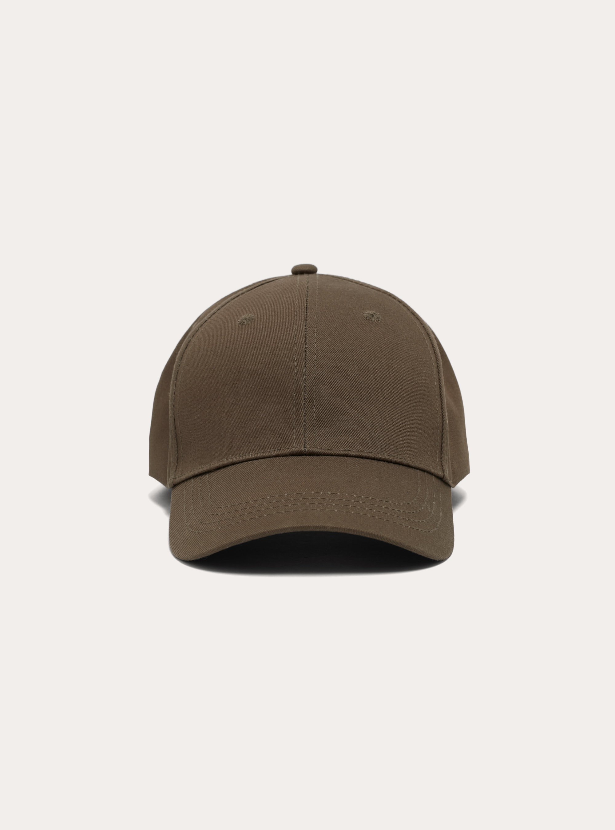 Cappello basico con ricamo, BR2 BROWN MEDIUM