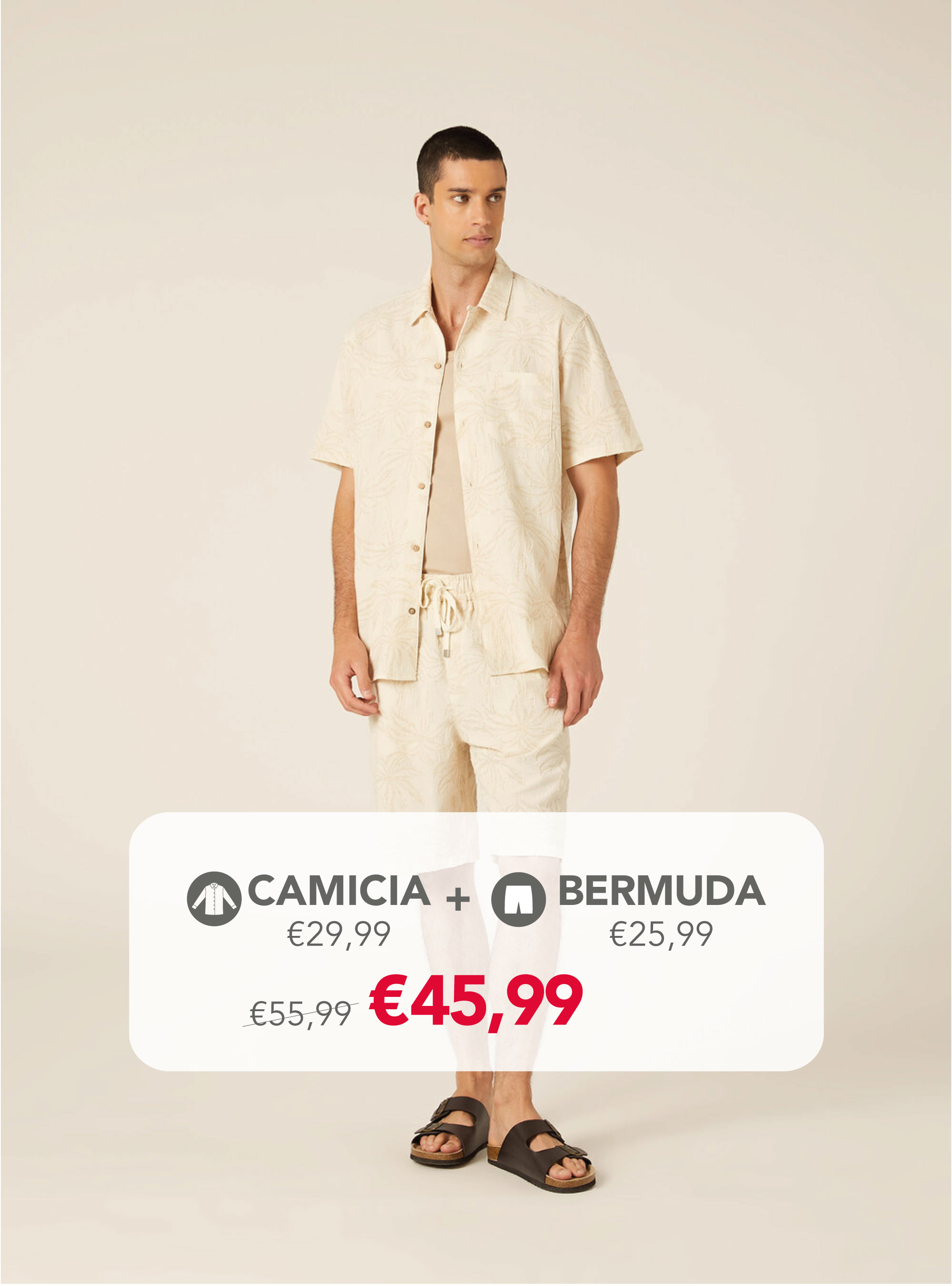 Conjunto de lino mezclado con jacquard, 