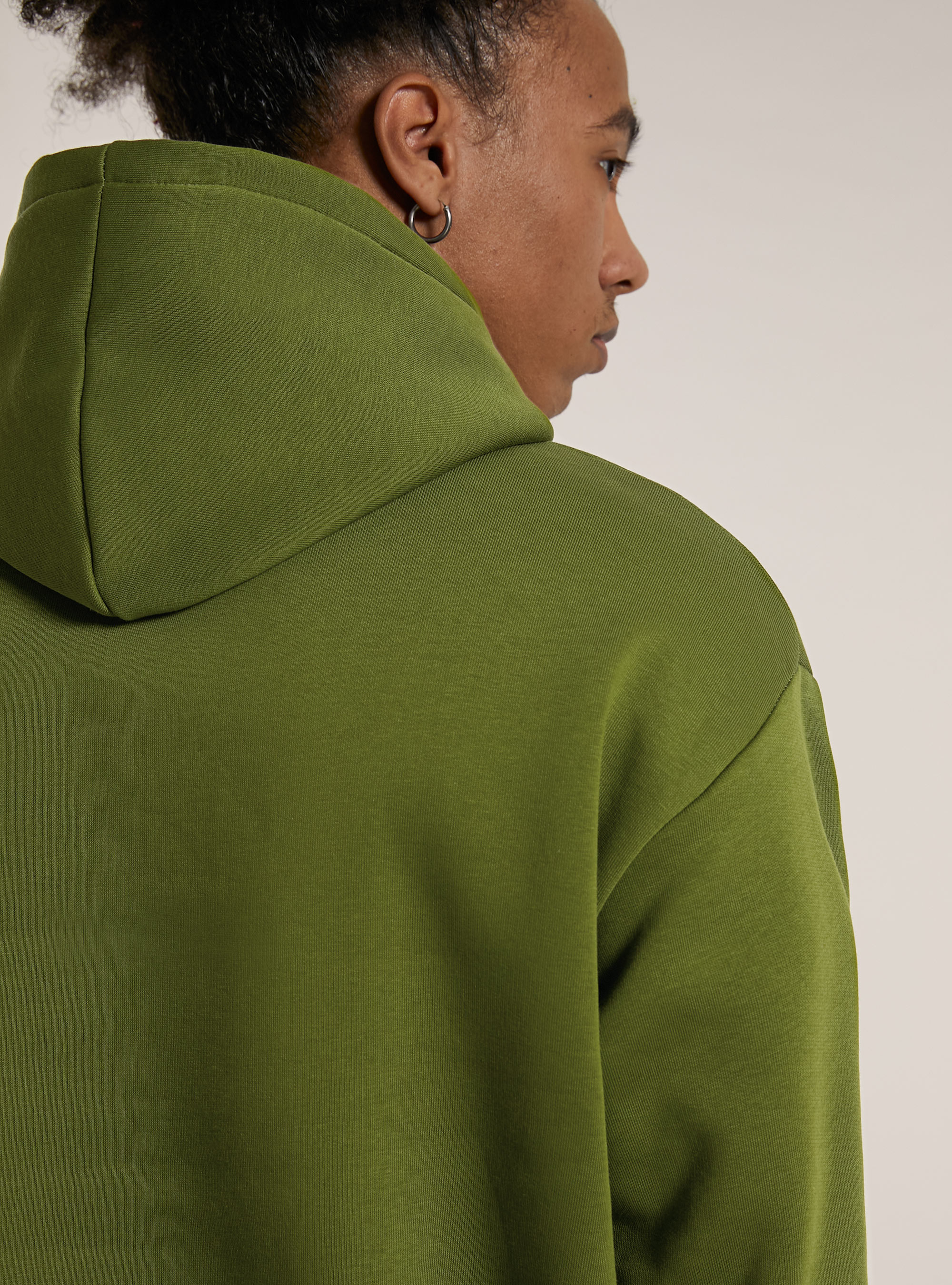 Boxy Fit Hoodie Genderless, LI1 LIME DARK