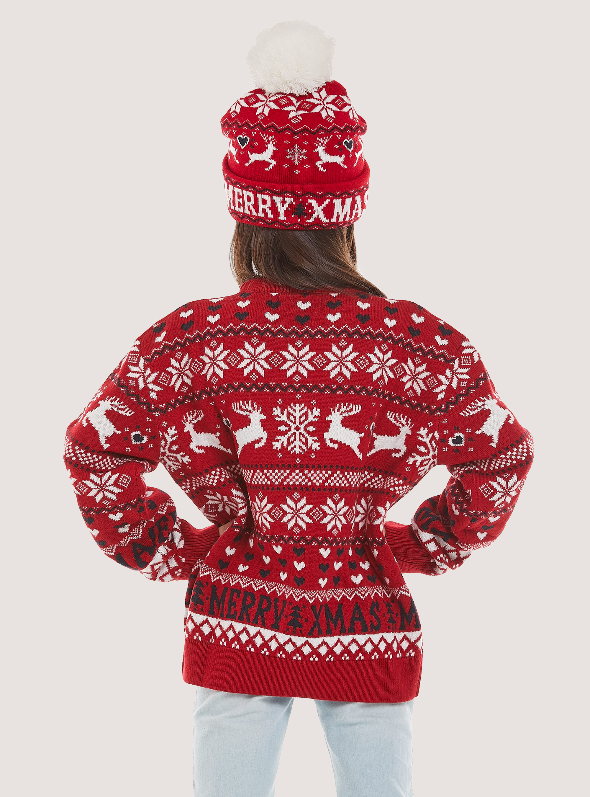 Mini Me Christmas Collection Pullover, RD2 RED MEDIUM