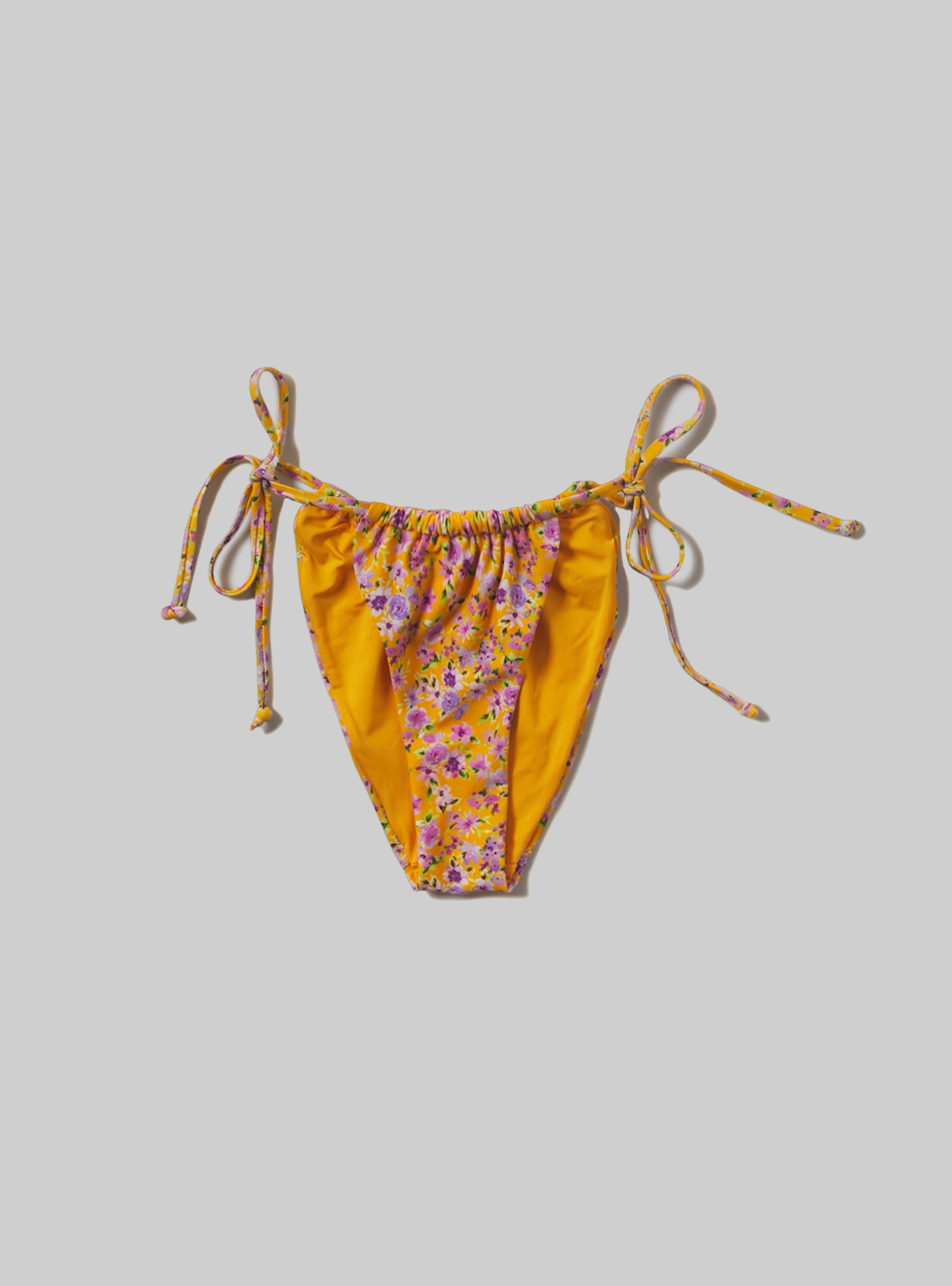 Ribbed briefs in recycled fabric, FLOWERS