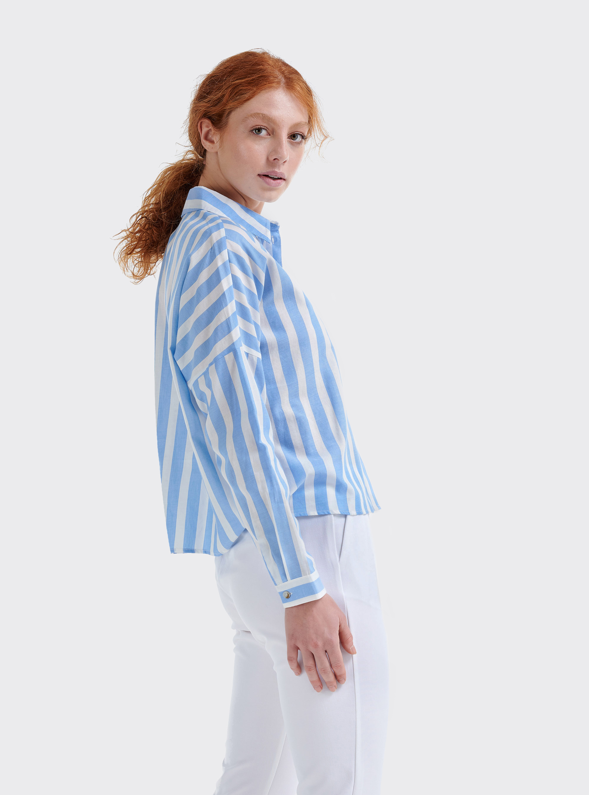 Camisa estampada rayas, STR5 RIGA AZZURRA