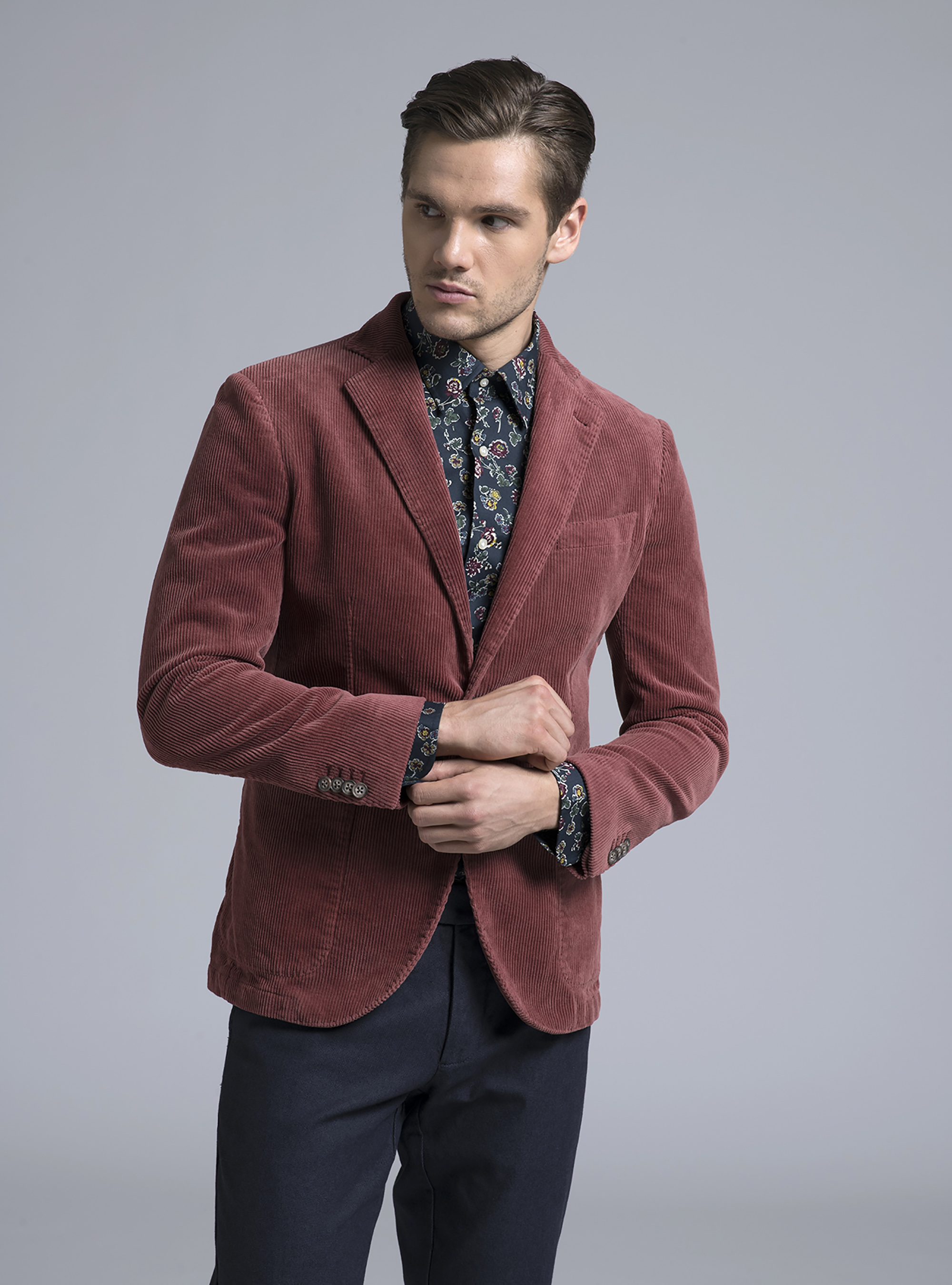 Giacca in velluto, ARANCIONE SCURO