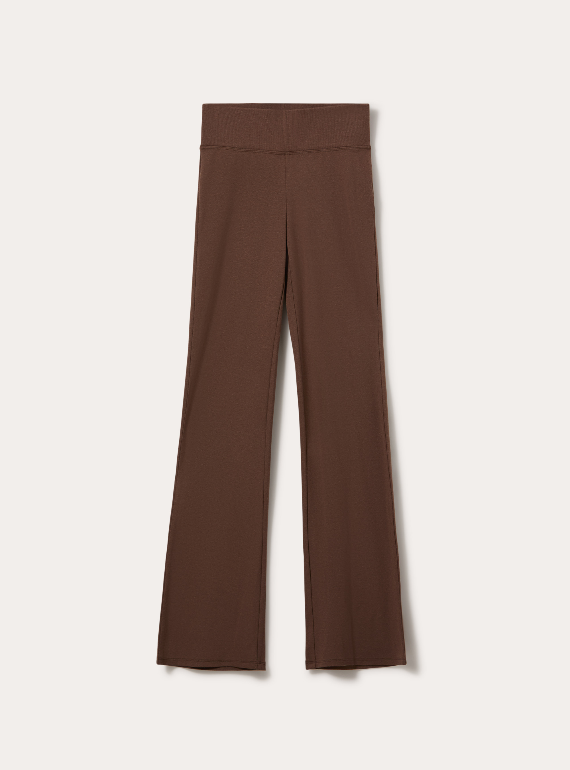 Leggings flare, MARRONE MEDIO