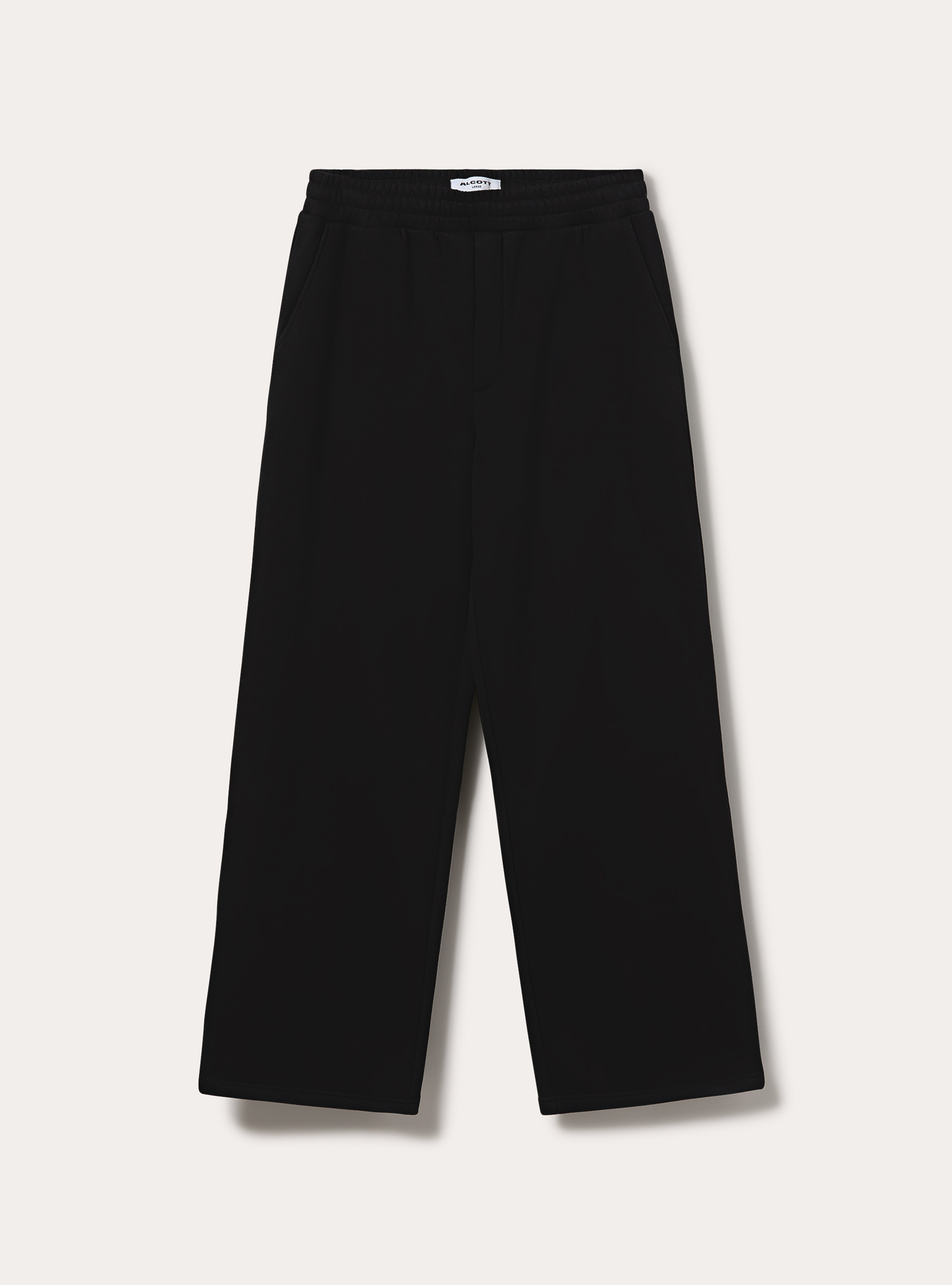 Pantaloni loose in felpa, BK1 BLACK