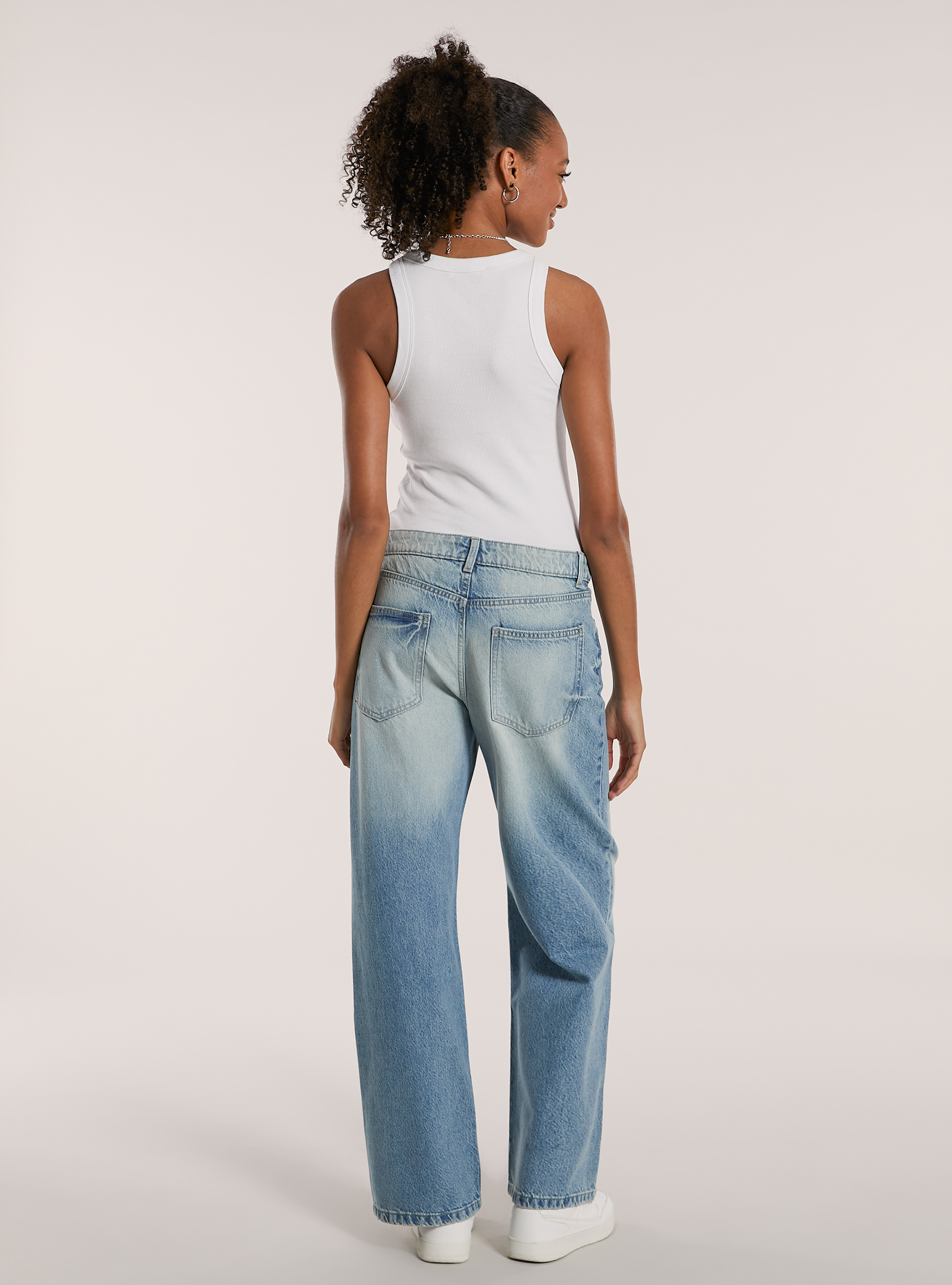 Baggy fit jeans, D006 AZURE