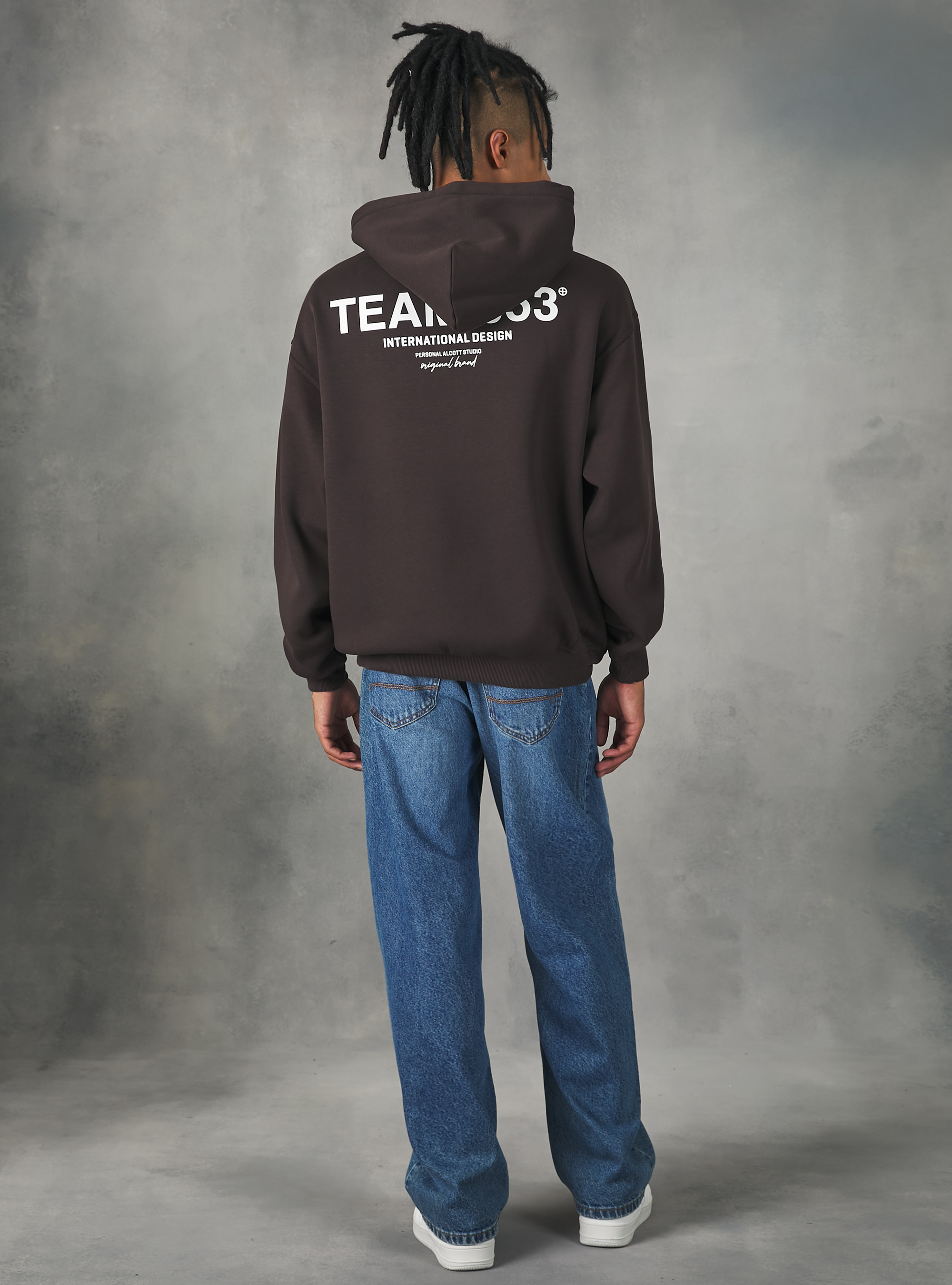 Sudadera con estampado Team 053, BR1 BROWN DARK