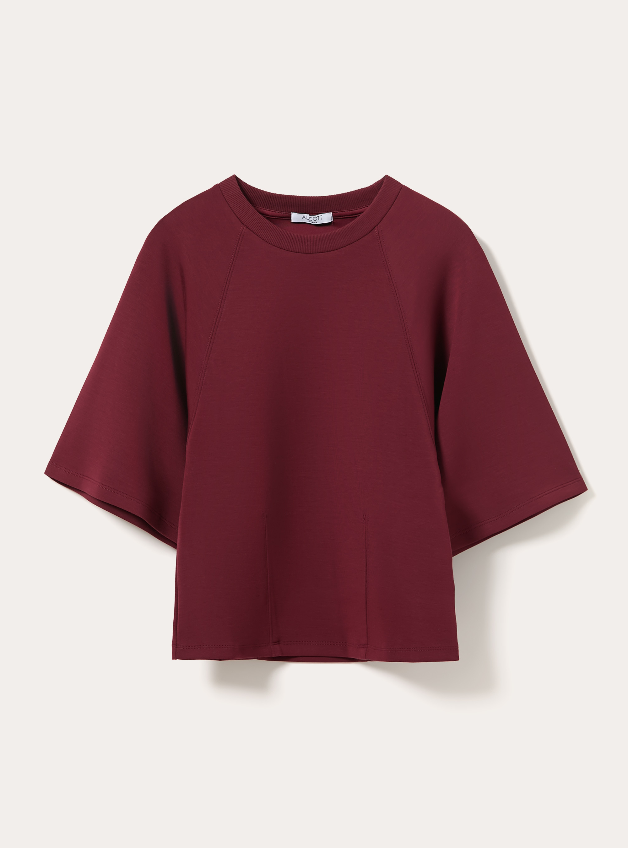 T-shirt soft touch, BO1 BORDEAUX DARK
