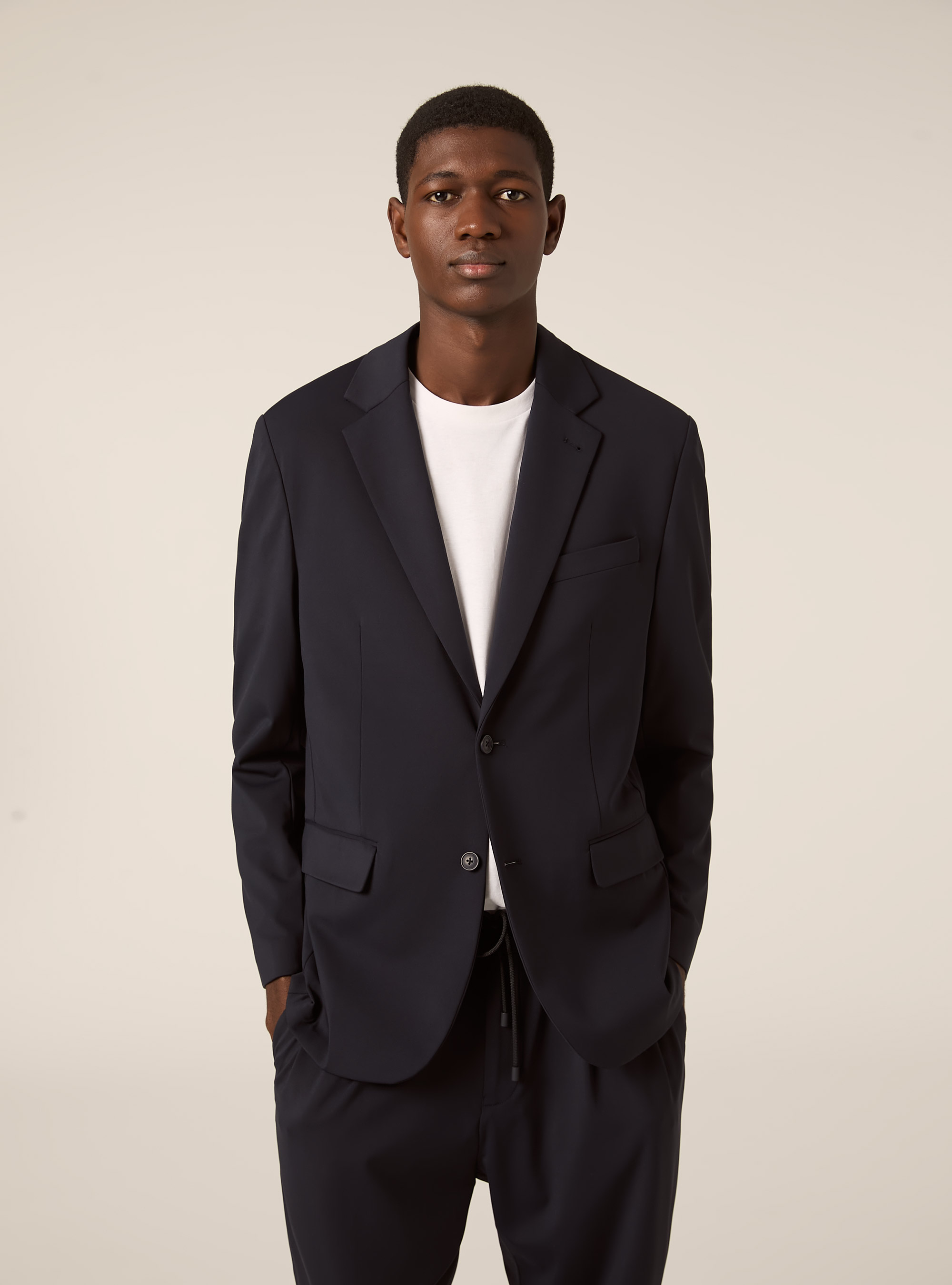 Giacca in tessuto techinco slim fit, NA1 NAVY DARK