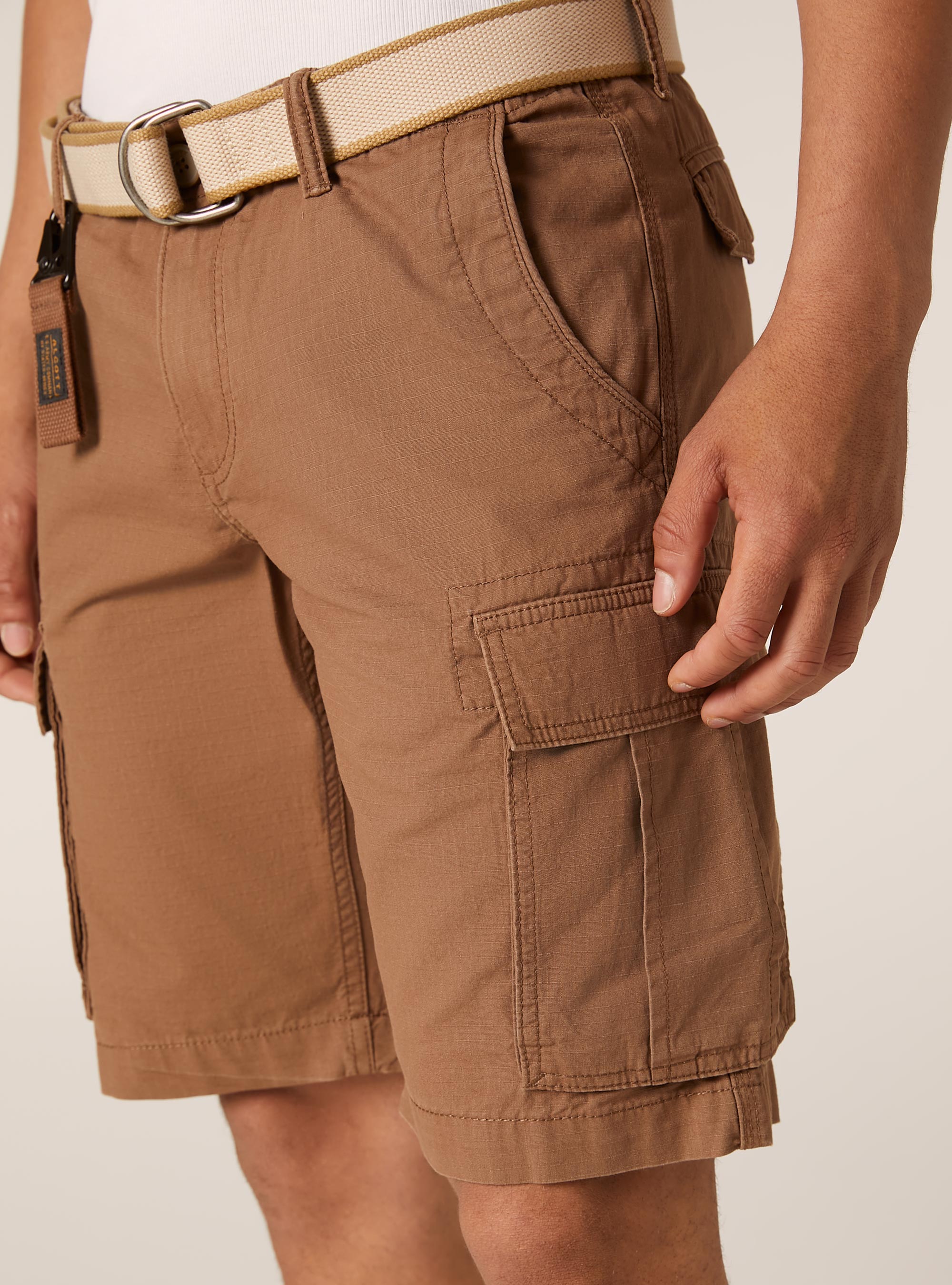 Ripstop cargo bermuda shorts, BR2 BROWN MEDIUM