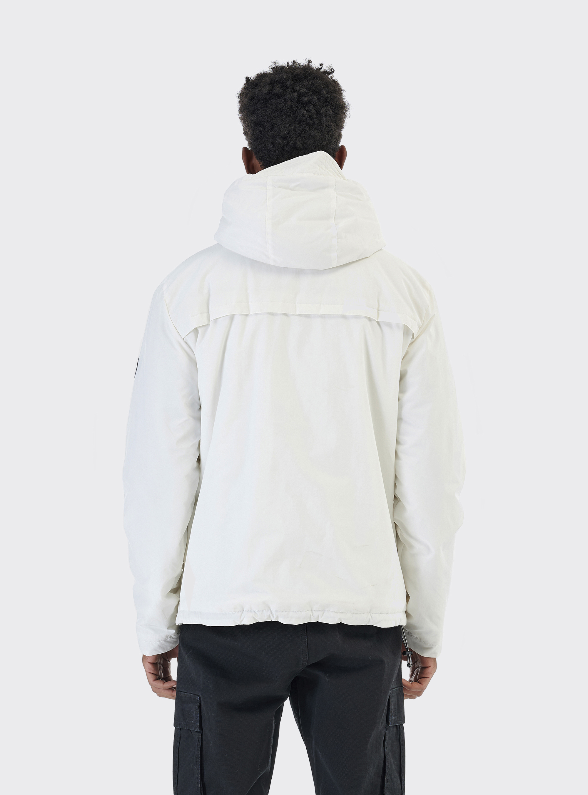 Anorak jacket with 100% recycled polyester padding, C018 WHITE