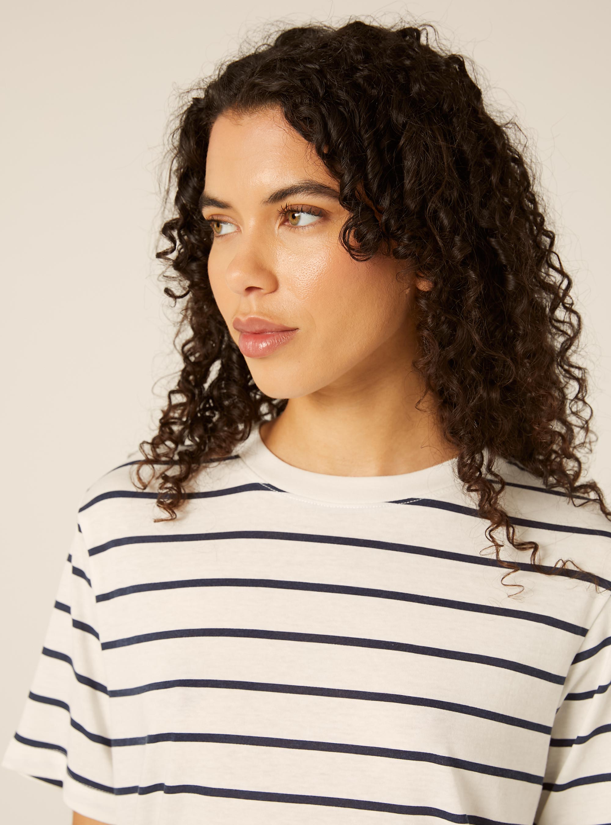 T-shirt regular fit a righe, MULTICOLOR