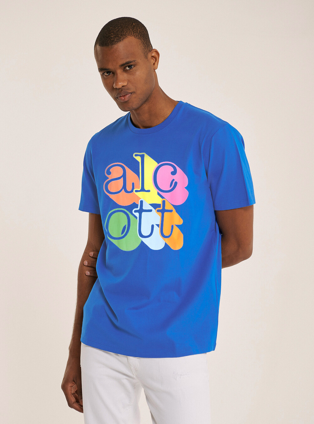 T-shirt avec logo coloré, C195 ROYALE