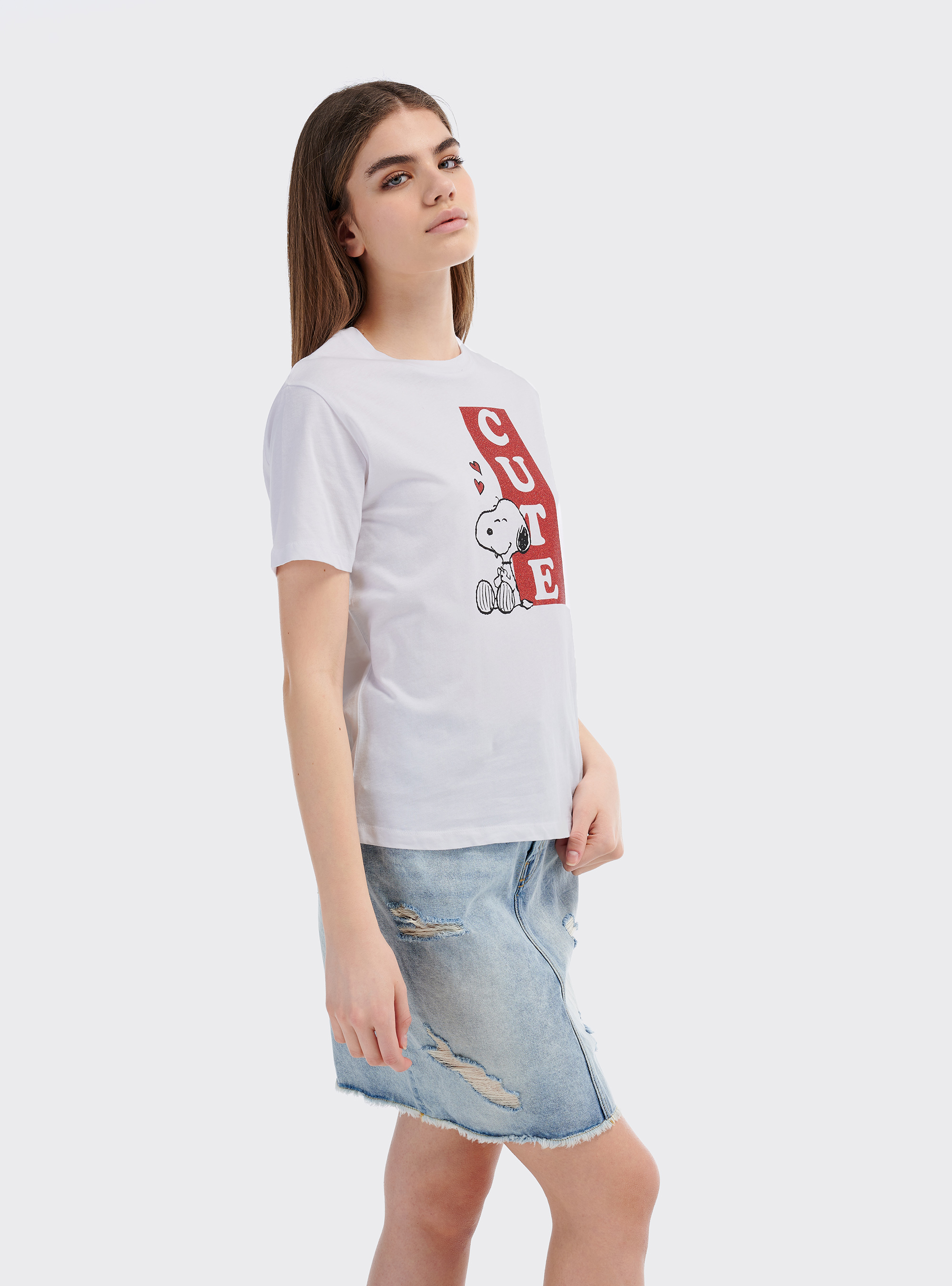 Maglietta Snoopy x Alcott, BIANCO