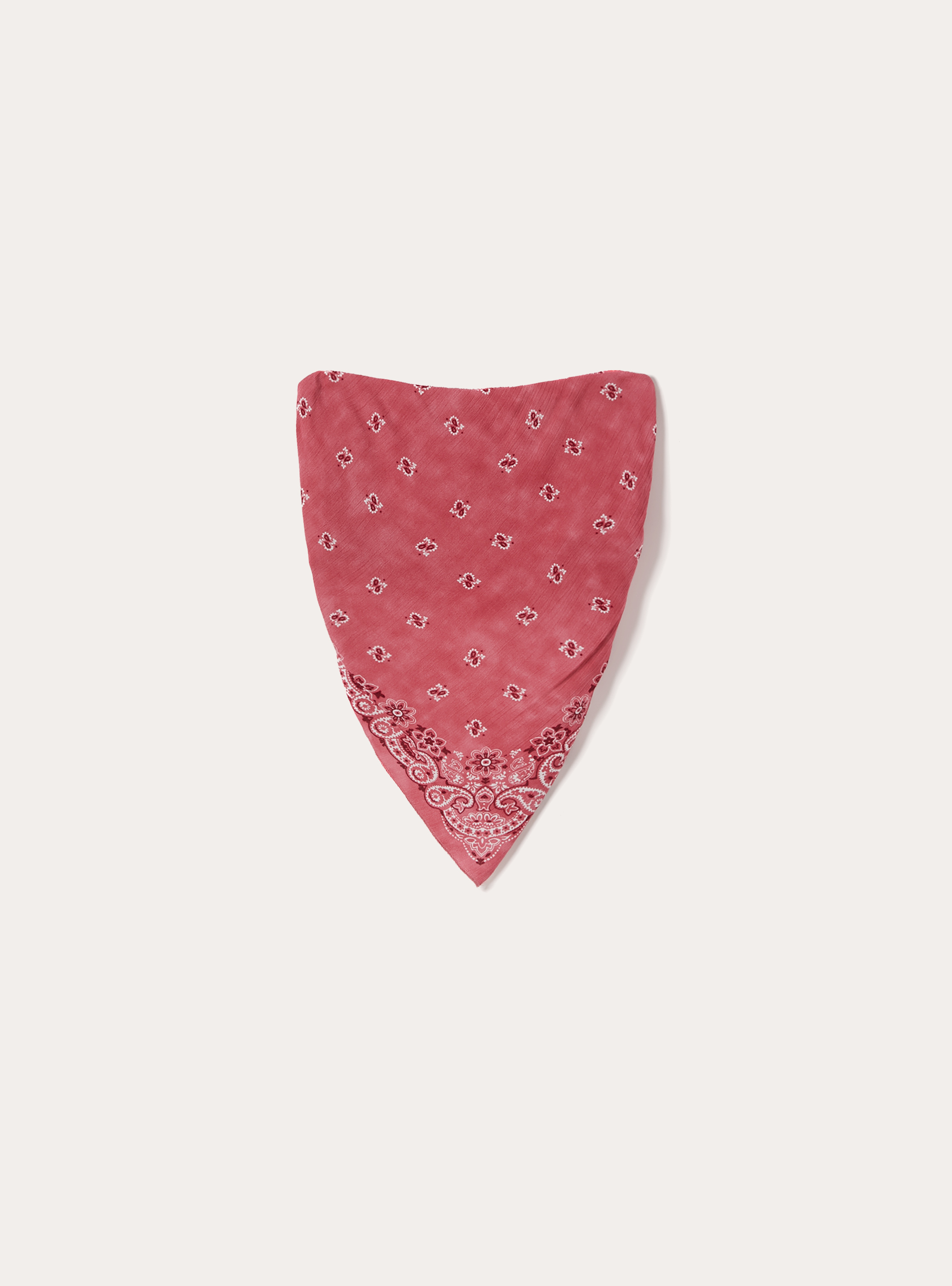 Paisley Print Bandeau Top, PK1 PINK DARK