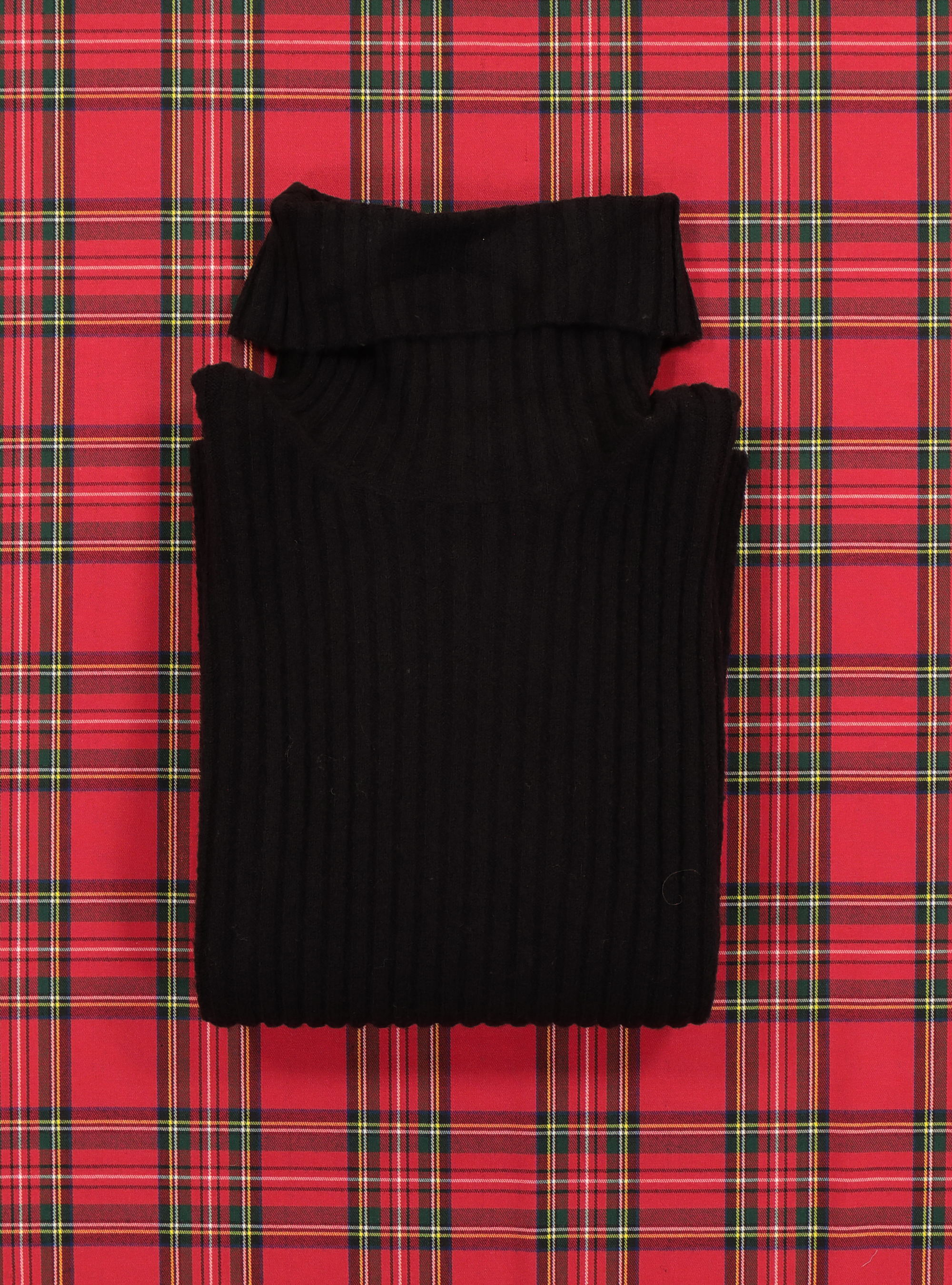 Oversized turtleneck pullover, BLACK