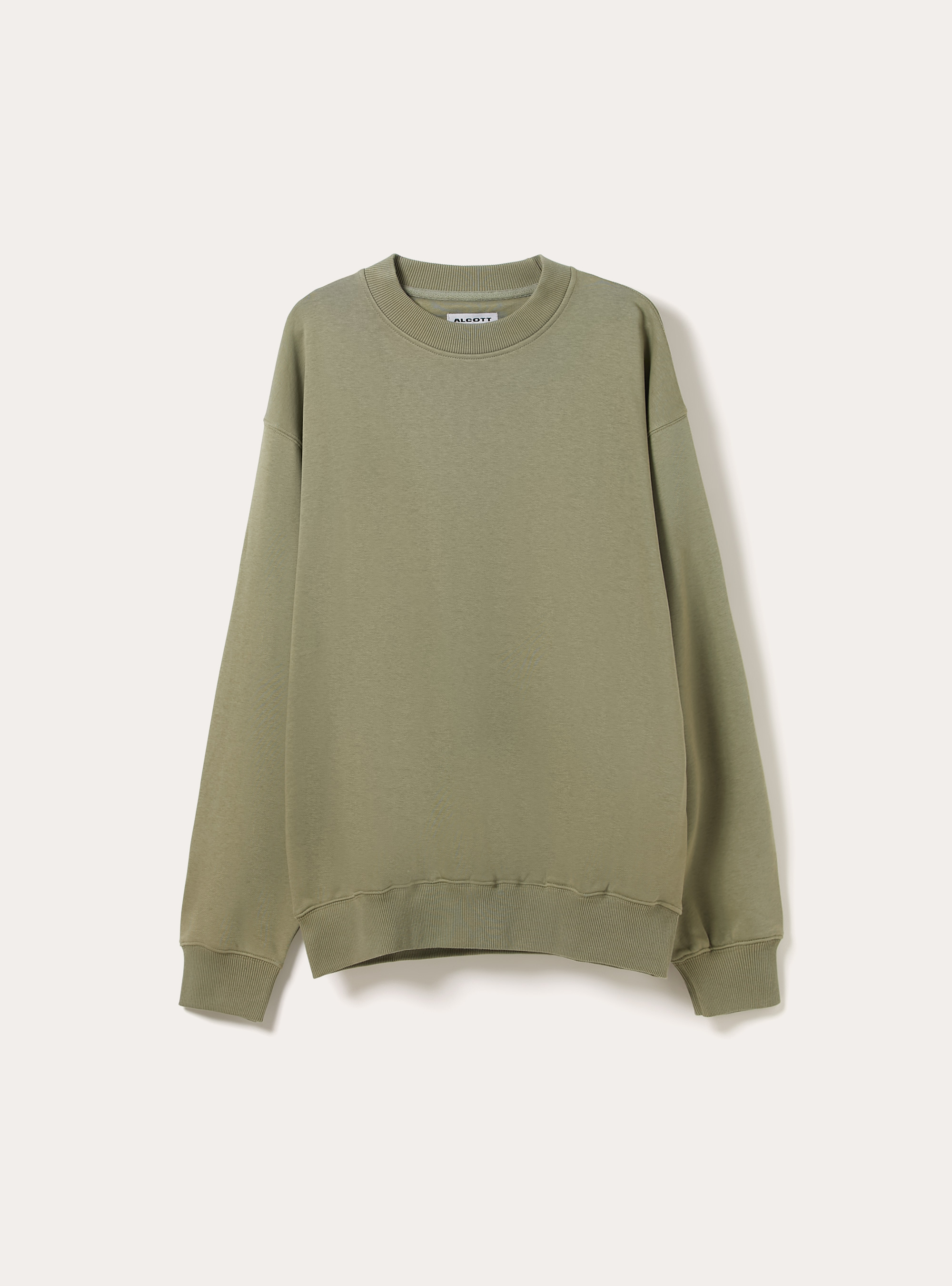 Sweat-shirt coupe boxy &agrave; col rond, KY2 KAKY MEDIUM