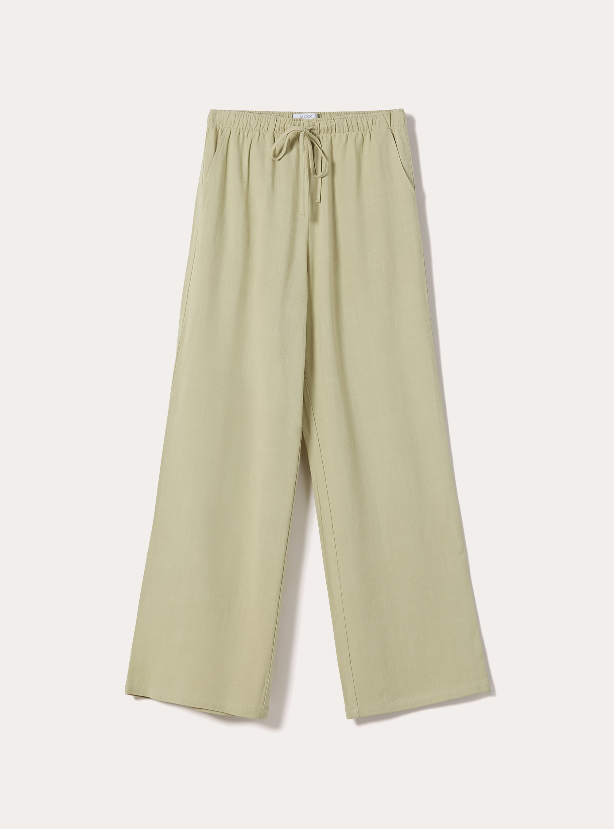 Pantaloni wide leg in misto lino, KY3 KAKY LIGHT