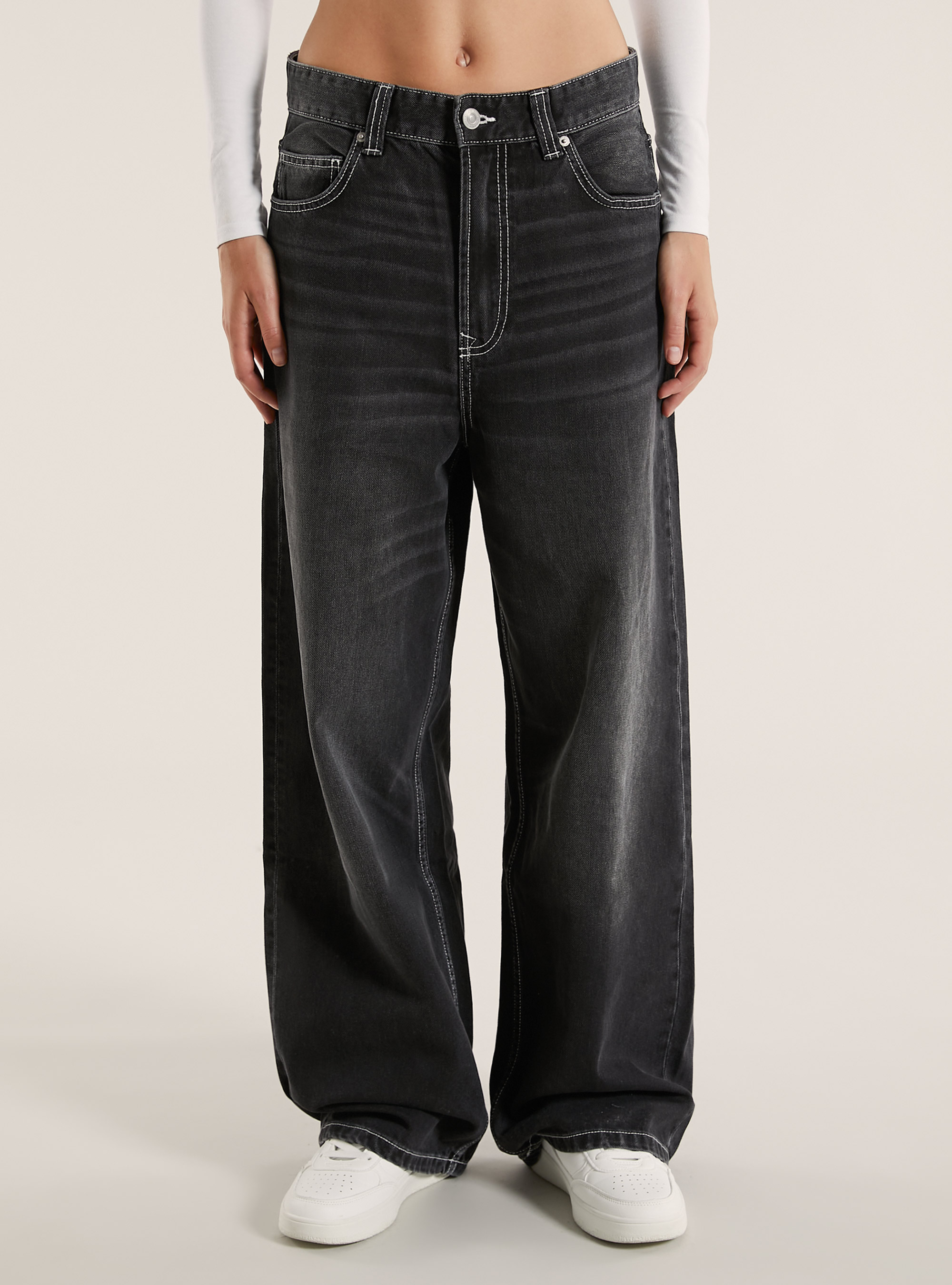 FASHIRU × SOMETHING baggy fit Jeans