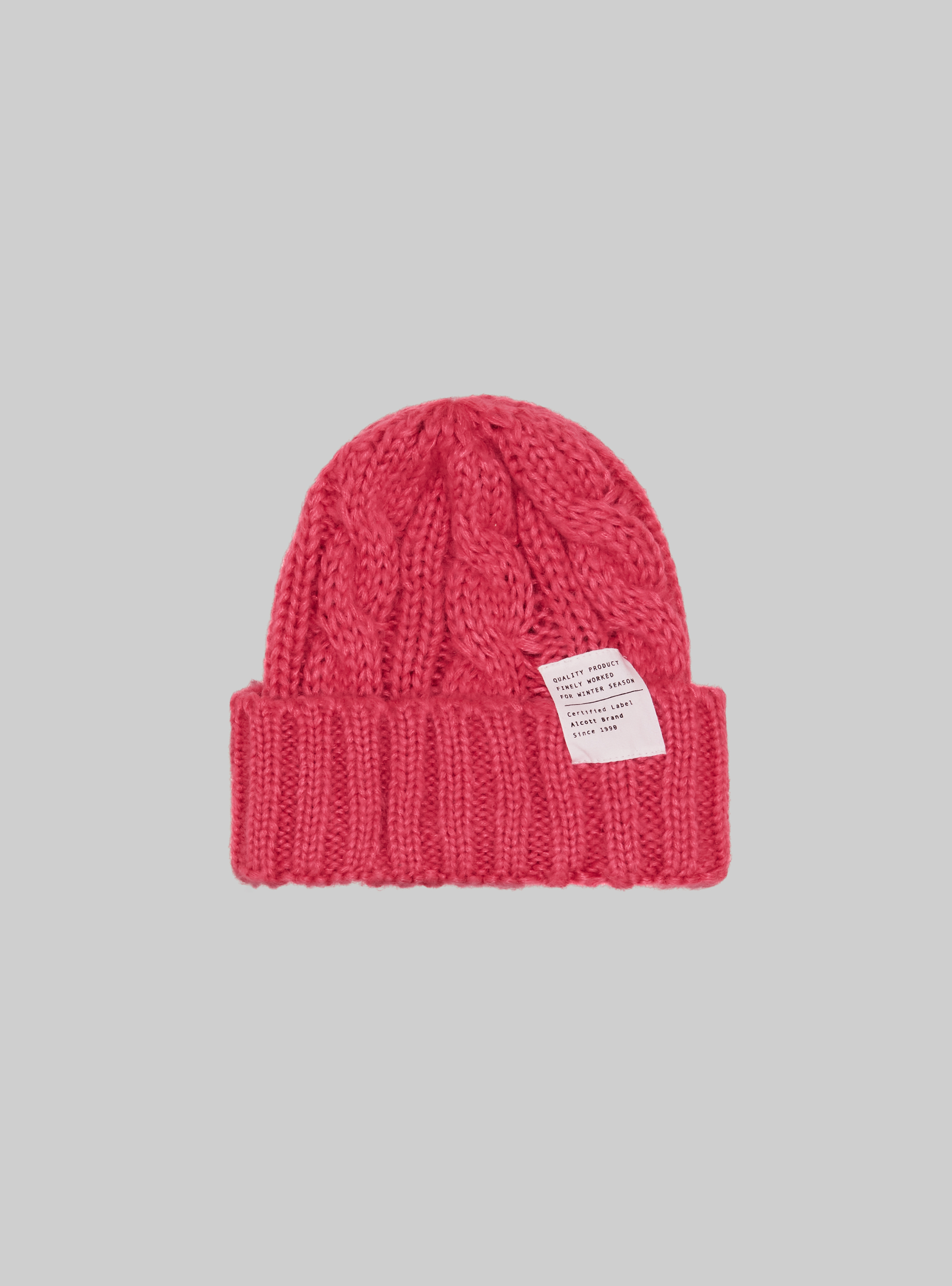 Cappello con trecce e patch, FX2 FUXIA MEDIUM