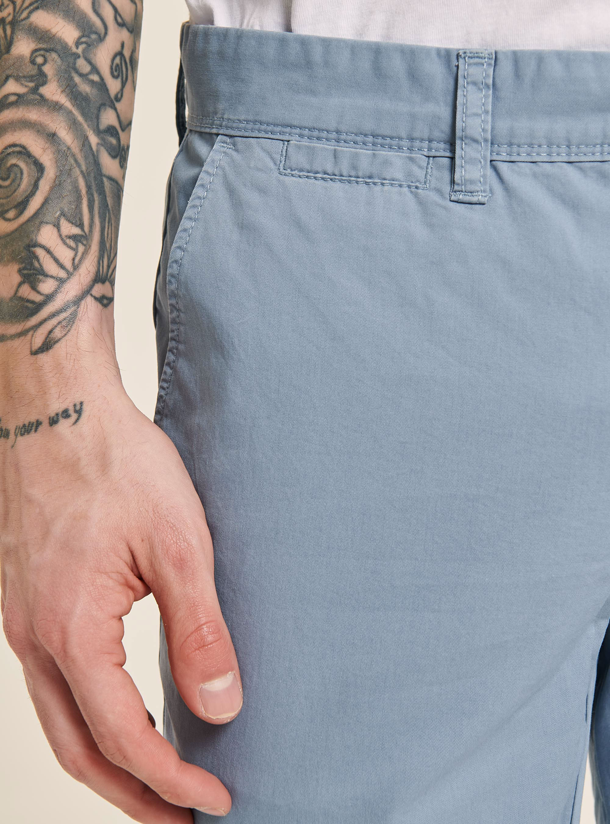 Twill chinos, C1155 AZURRE